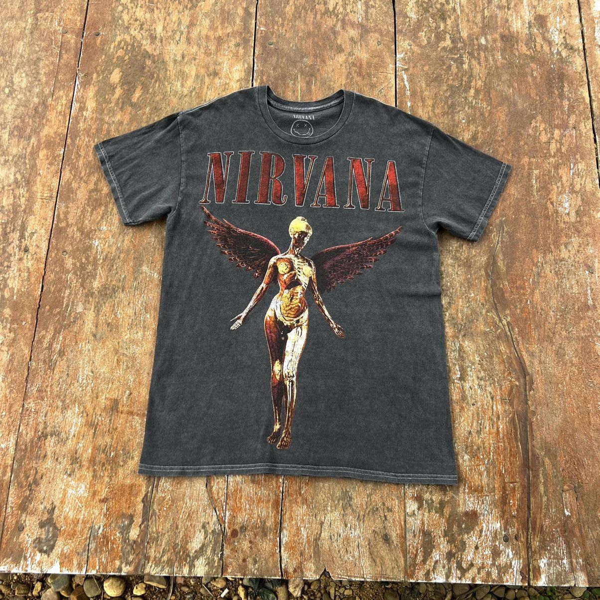 Vintage Thrashed Faded Nirvana In Utero T Shirt