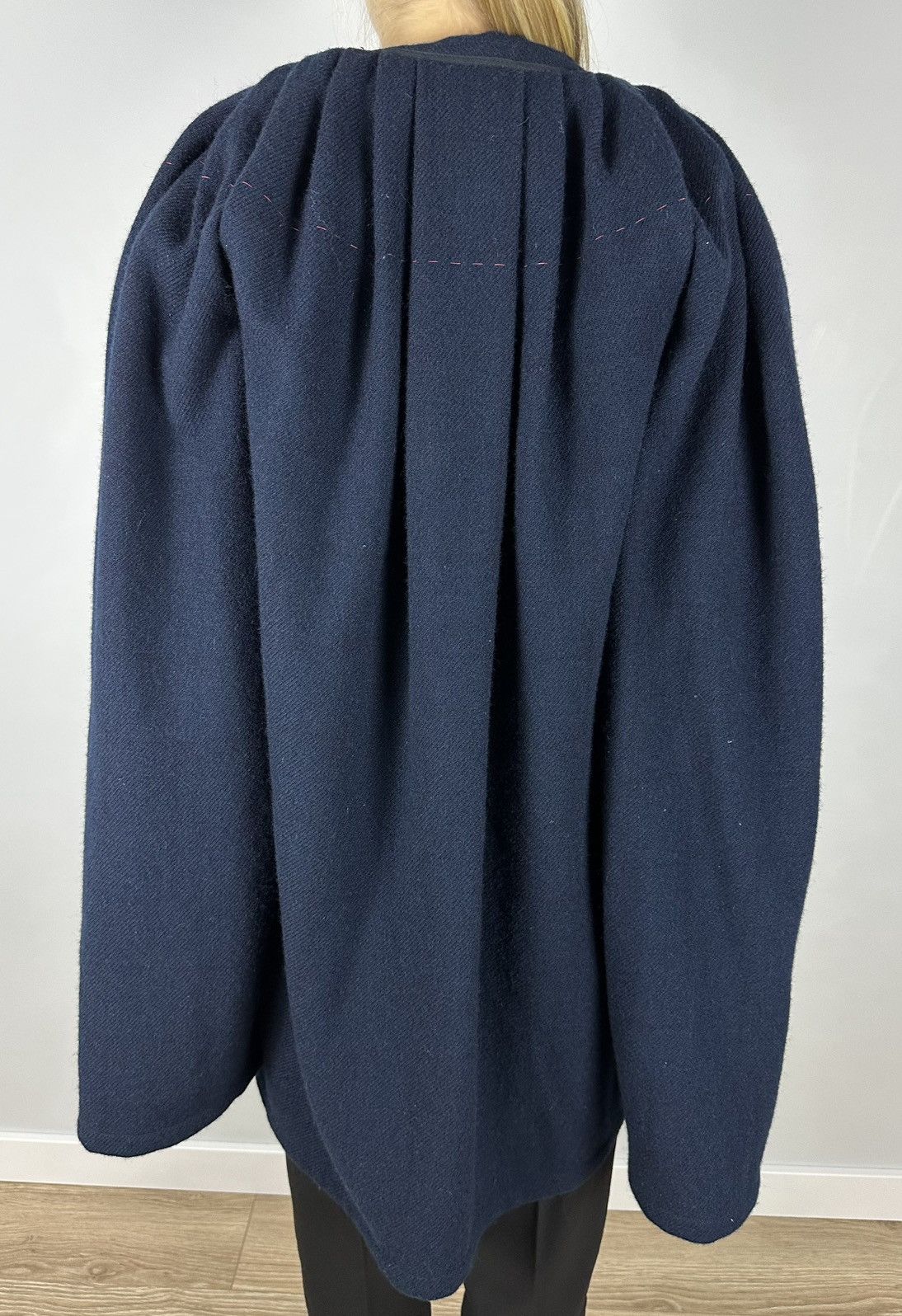 Maison Margiela Maison Margiela Knit Poncho Cape Check Design Wool OS Rare Size S / US 4 / IT 40 - 5 Thumbnail