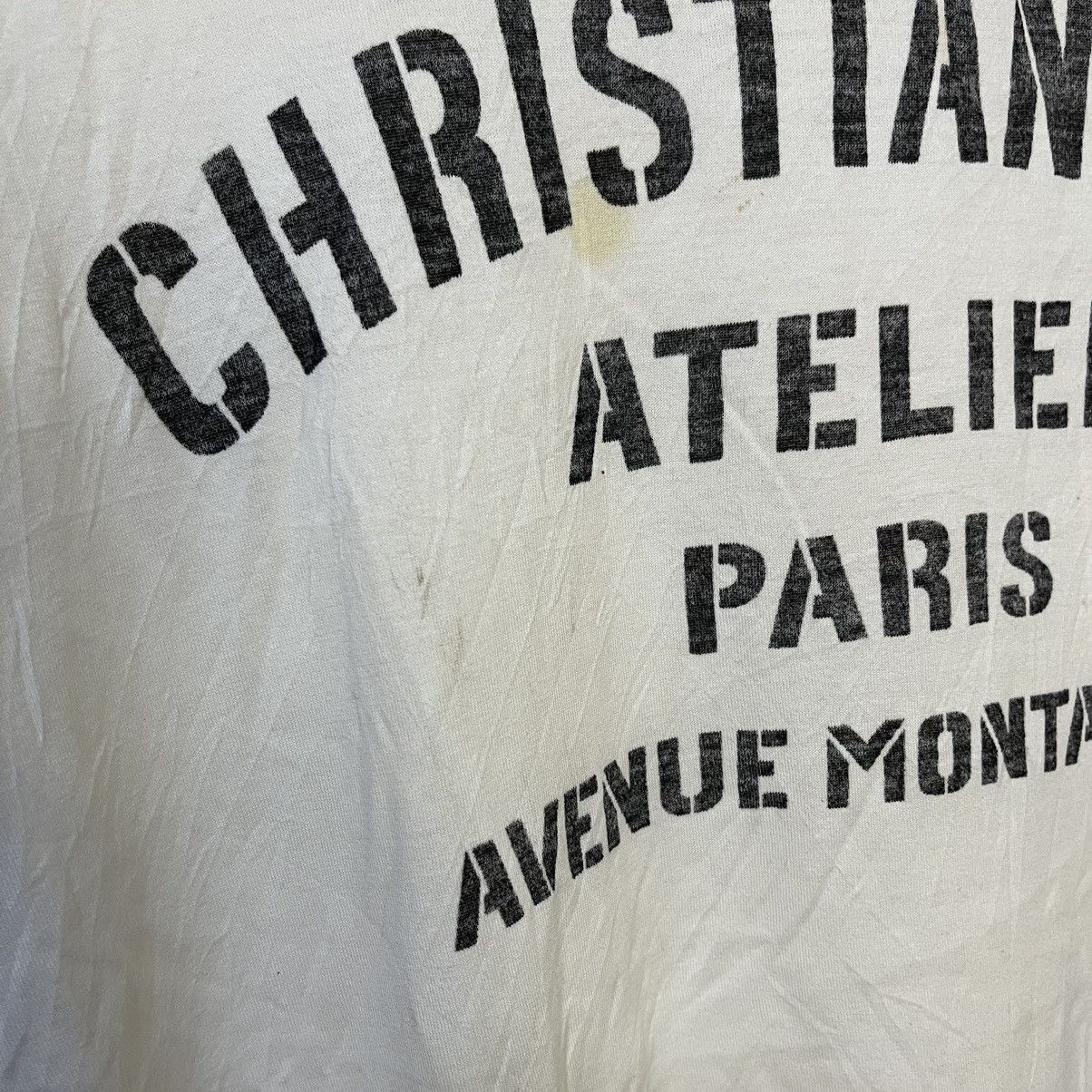 Dior Christian Dior Atelier Avenue Montaigne Logo White Shirt Size US L / EU 52-54 / 3 - 9 Thumbnail