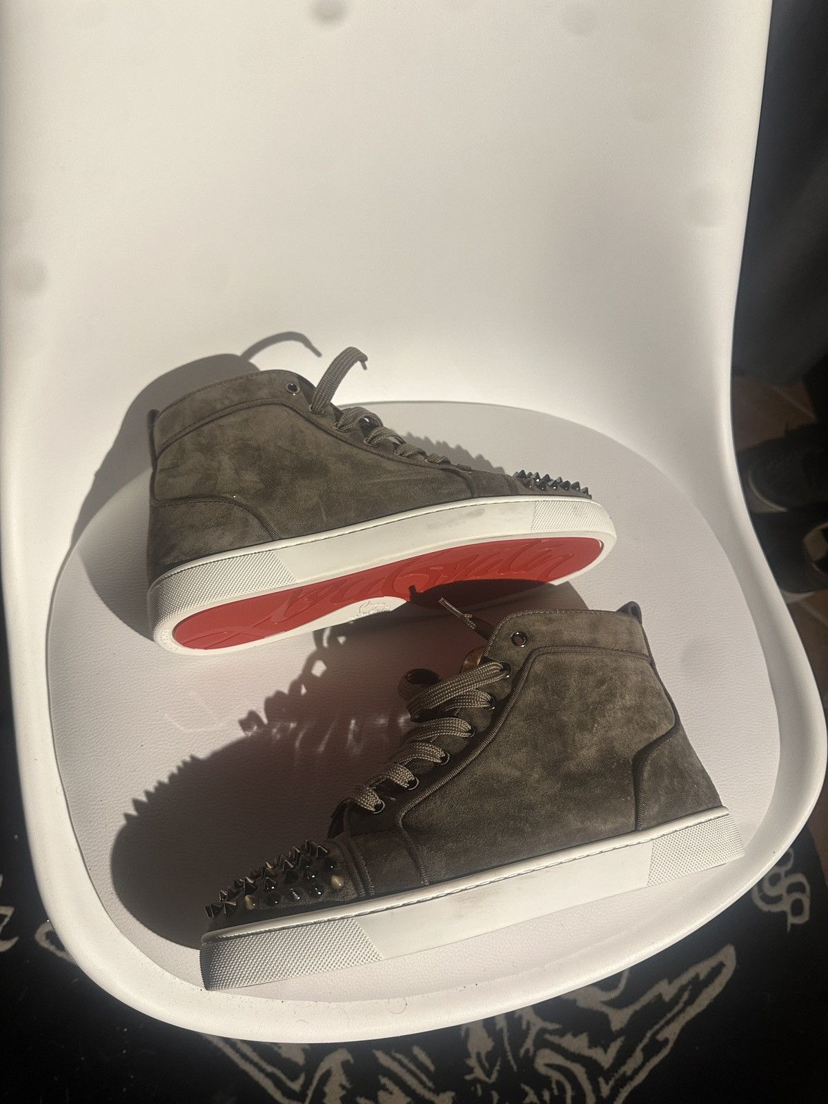 Christian Louboutin Louboutin Louis flat spikes Size US 7 / EU 40 - 3 Thumbnail