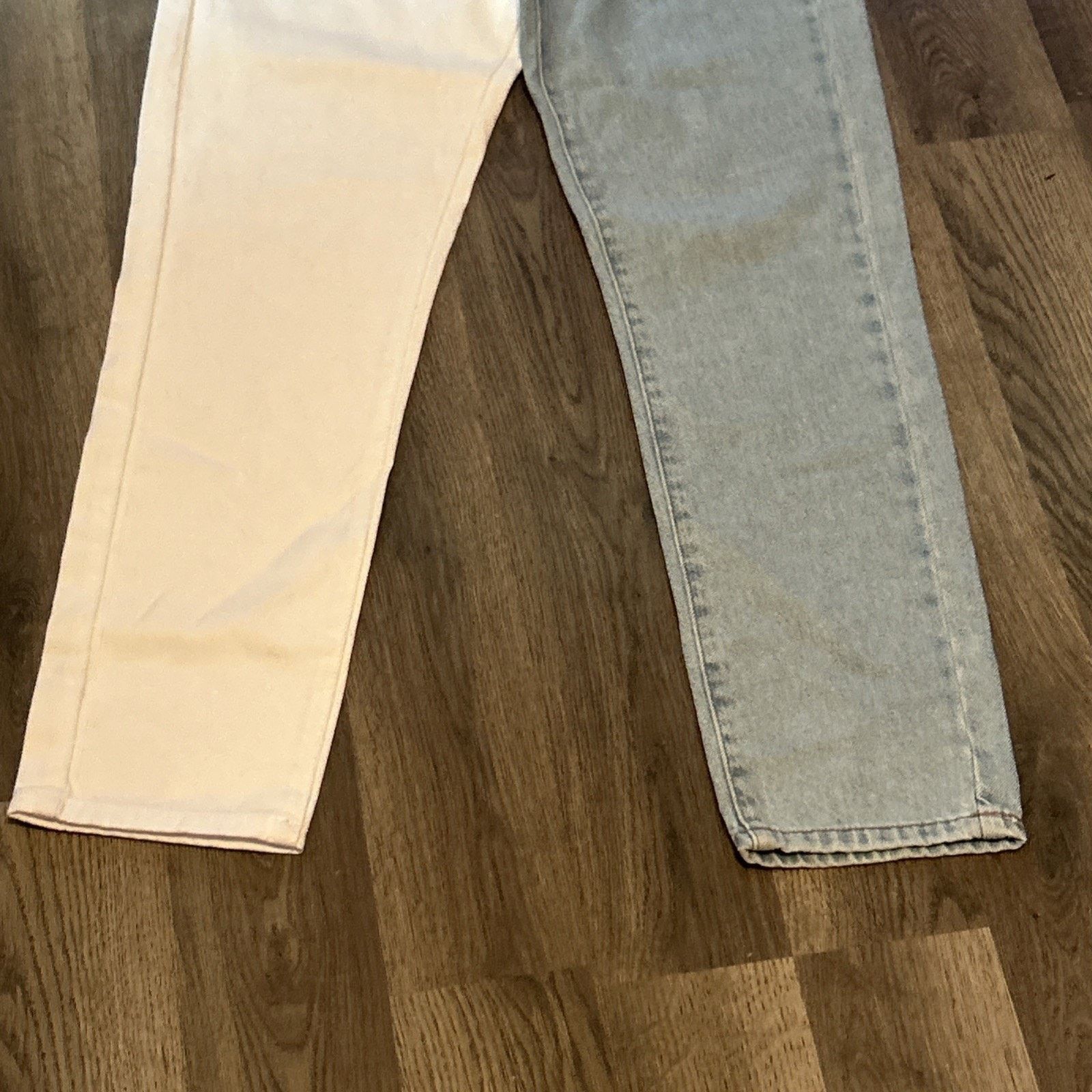 Other Adika Size Small Women’s Two Toned White & Denim Jeans New Size 26" / US 2 / IT 38 - 5 Thumbnail