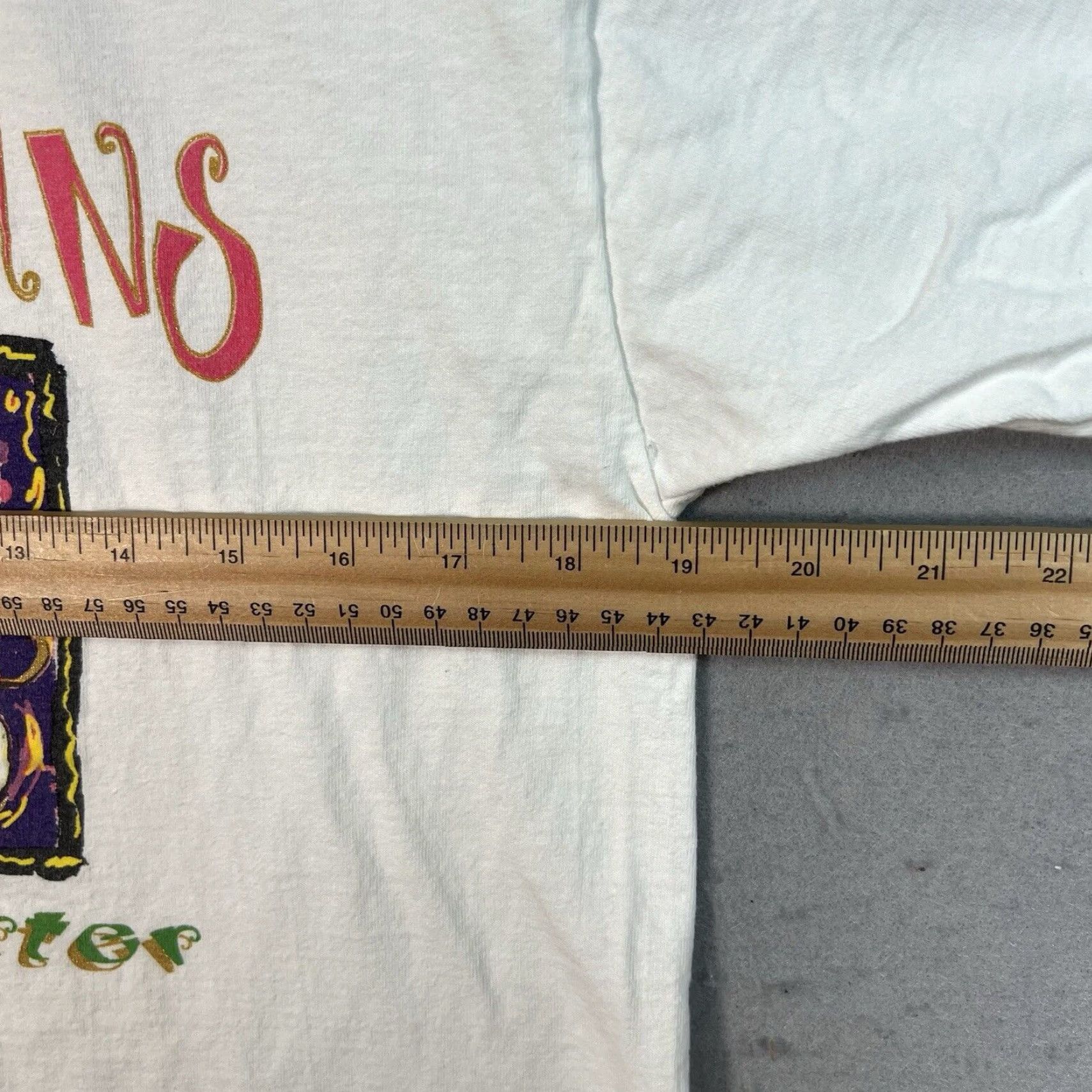 Jerzees VINTAGE 1990s New Orleans French Quarter Graphic T Shirt Mens Small Cotton White Size US S / EU 44-46 / 1 - 2 Thumbnail