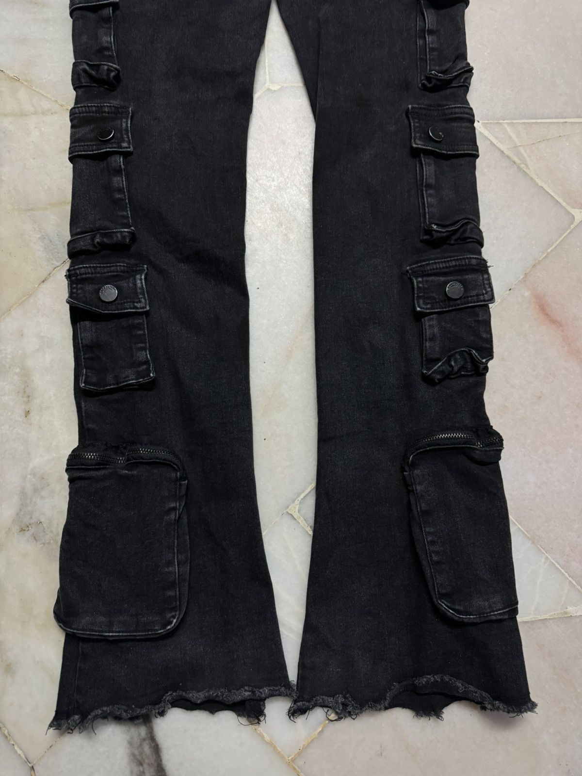 Japanese Brand LE GRANDE BLEU IFSIXWASNINE STYLE BY ROCKSTAR FLARE DENIM Size US 30 / EU 46 - 18 Thumbnail