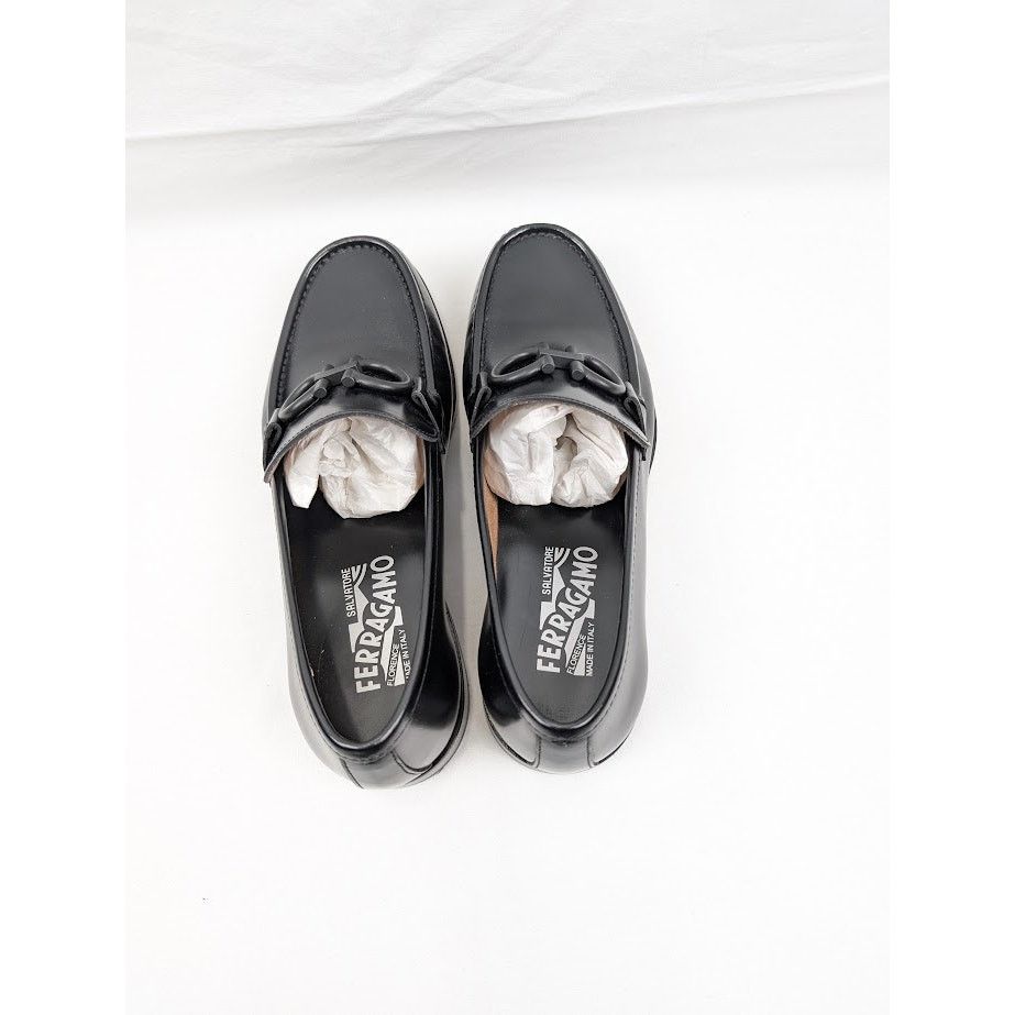 Salvatore Ferragamo o1rshd1 Rolo 10 Loafers Shoes in Nero Size US 7 / EU 40 - 17 Thumbnail