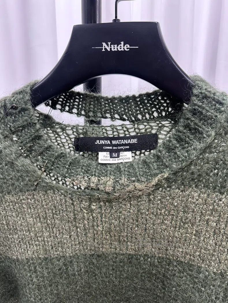 Junya Watanabe Junya Watanabe Distressed Safety Pin Sweater Size US M / EU 48-50 / 2 - 7 Thumbnail