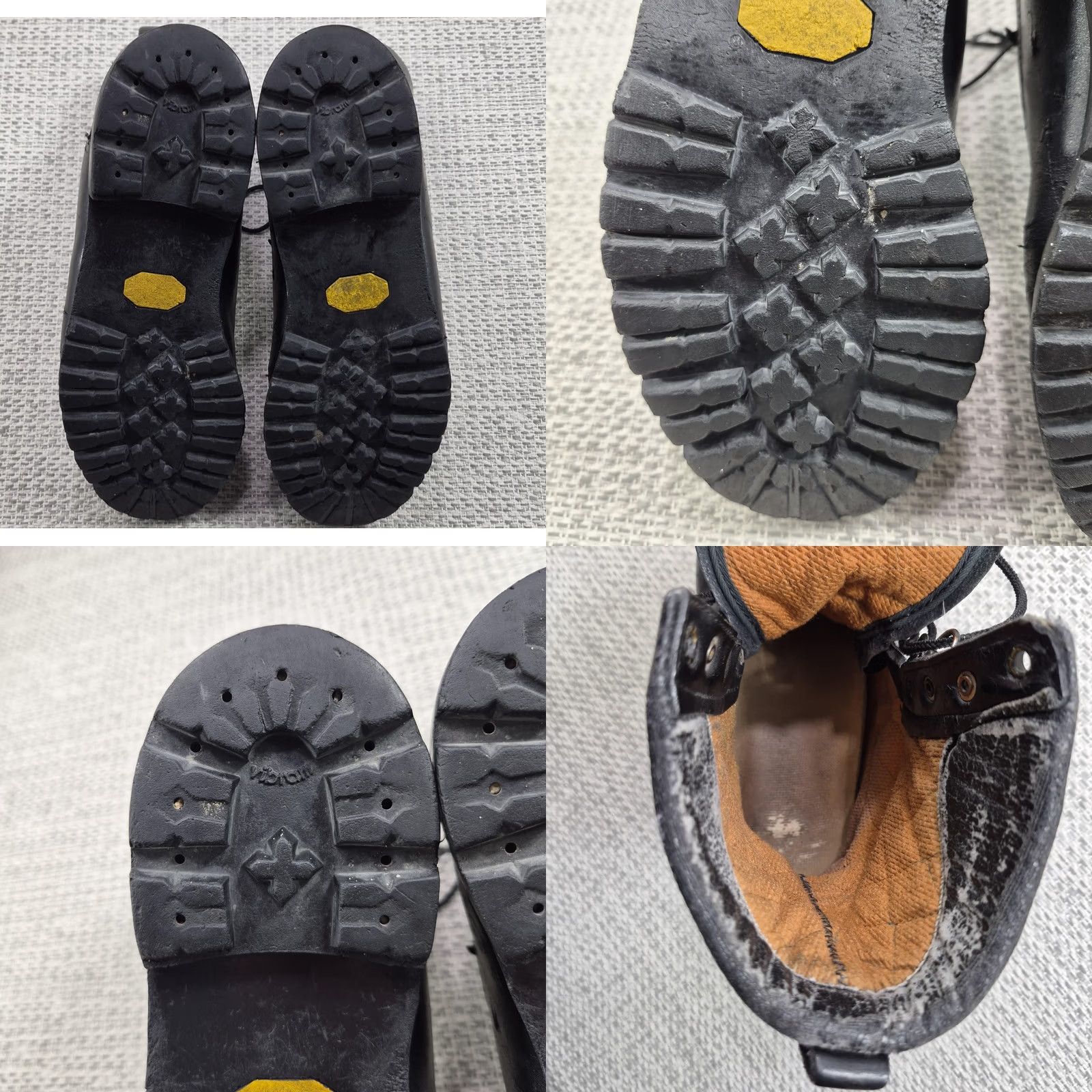 Vibram ROCKY Combat Boots Mens Size 10 W Black Leather Lace Up Vibram Lug Sole Workwear Mid-Calf Mens Boots Leather Black Lug Sole Vibram Size US 10 / EU 43 - 9 Thumbnail