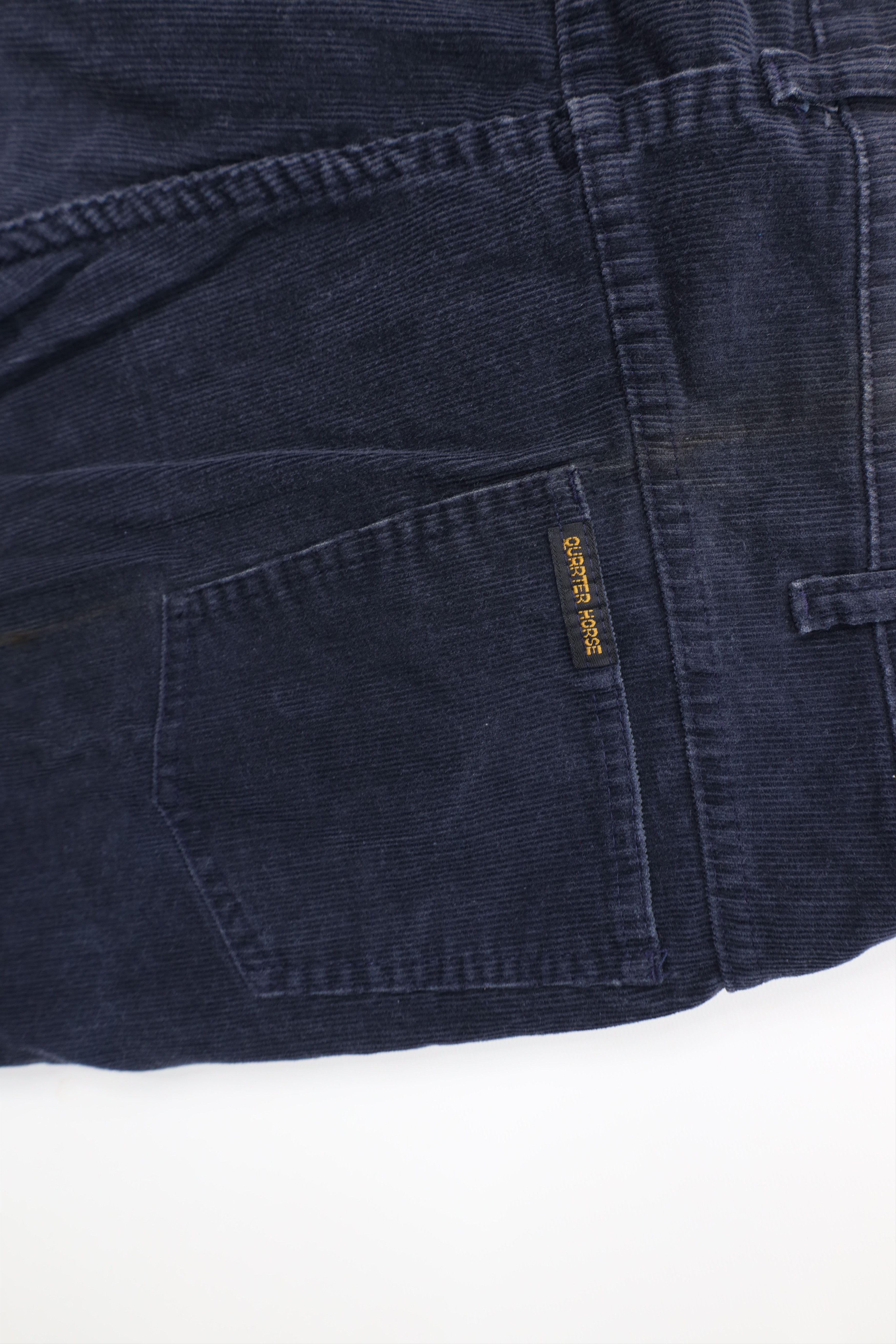 Vintage Vintage 70s Streetwear Corduroy Bell Bottoms Pants Blue USA Size US 38 / EU 54 - 14 Thumbnail