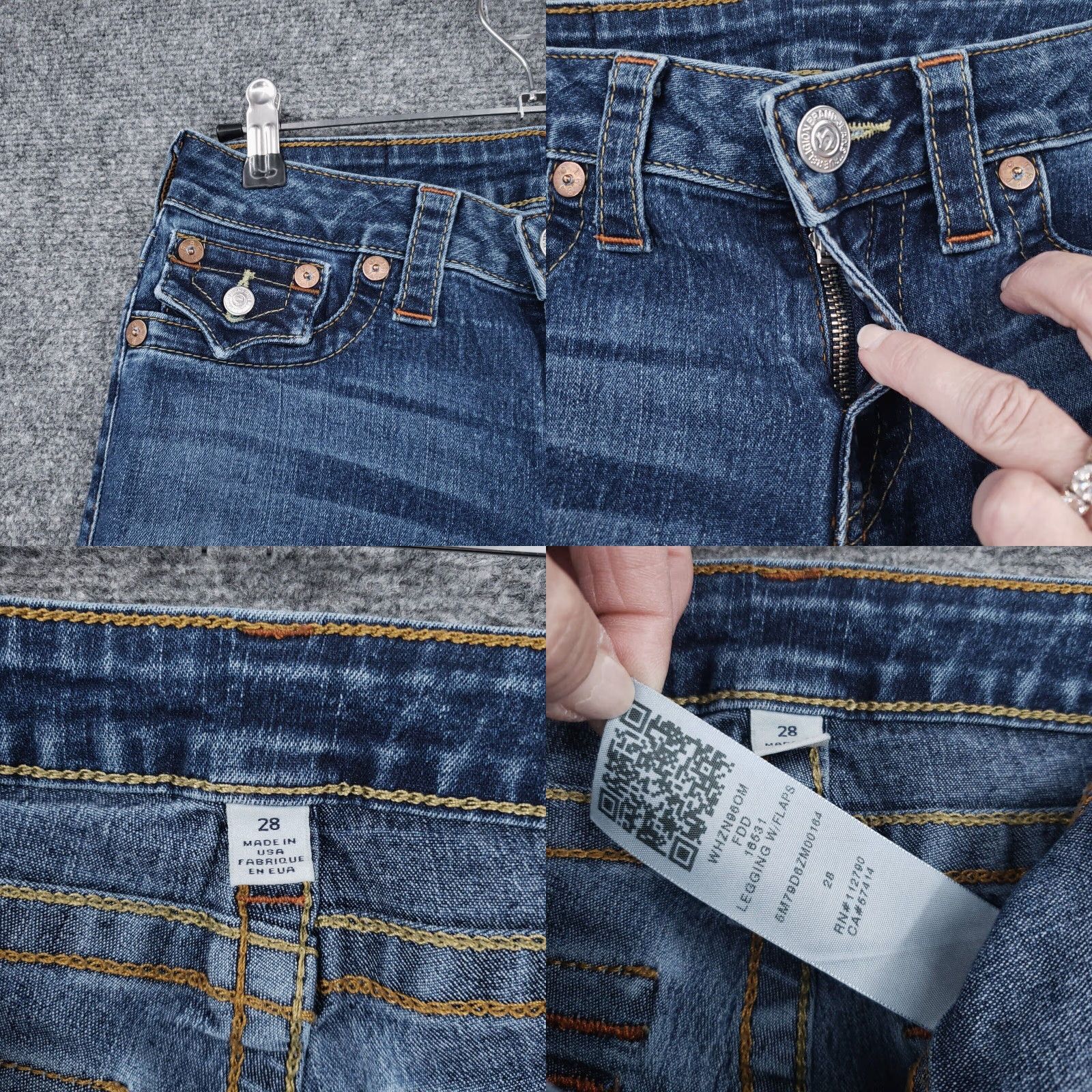 True Religion True Religion Jeans Womens Skinny 28 Blue