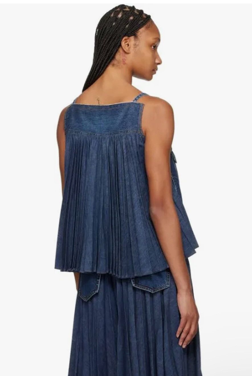 Sacai Sacai Denim Camisole Women Shirt Size S / US 4 / IT 40 - 2 Thumbnail