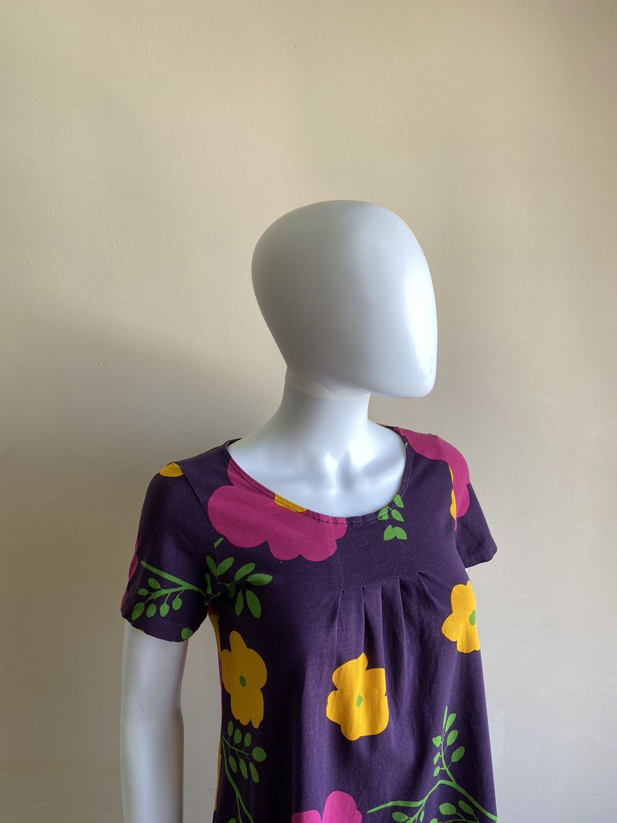 Marimekko Marimekko Multicolor Floral Short Sleeve Mini Dress Size XS Size XS / US 0-2 / IT 36-38 - 3 Thumbnail