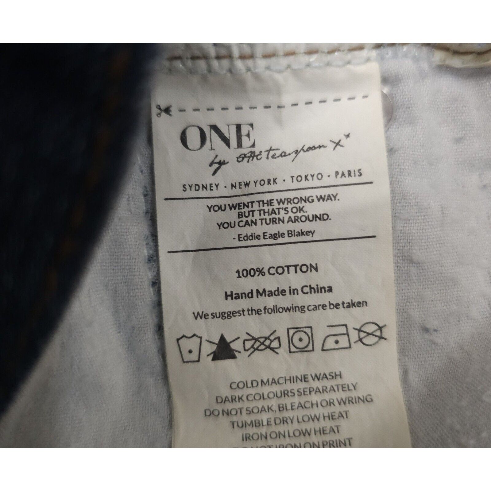 One Teaspoon One Teaspoon Outlaws Cotton Denim Dark Wash Distressed 25 Size 25" / US 0 / IT 36 - 7 Thumbnail