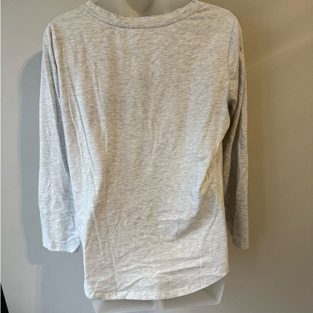 The Unbranded Brand Rae Dunn Gray Pajama Top - Drink Up Witches Size L / US 10 / IT 46 - 2 Thumbnail