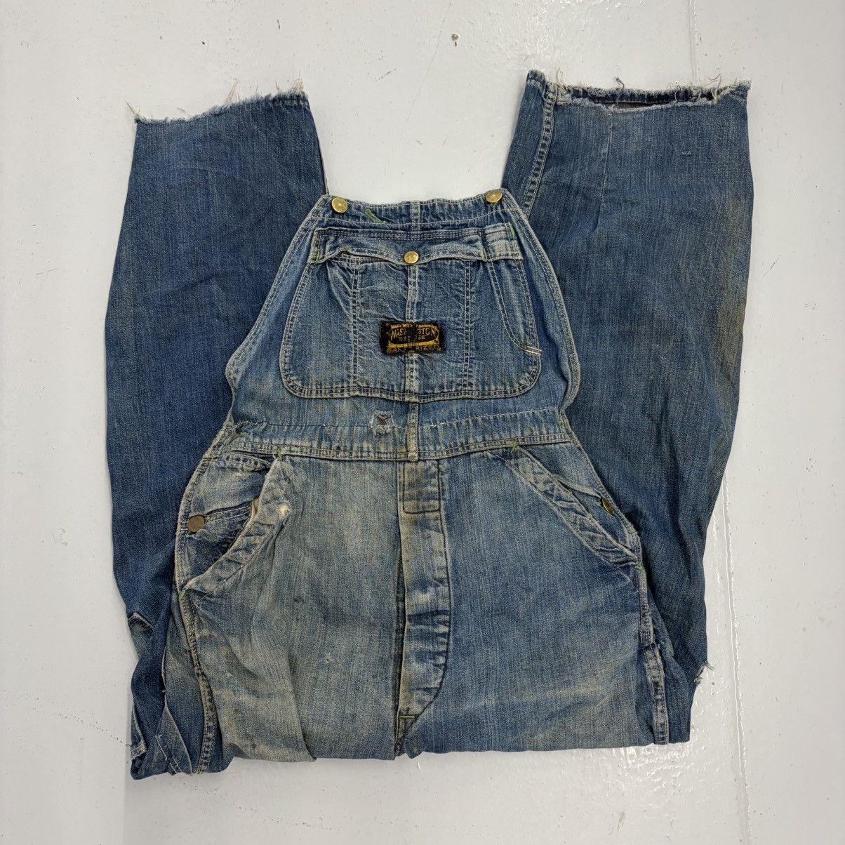 Other Vintage 50s Washington Dee Cee Sanforized Overalls 31x27 Size US 31 - 1 Thumbnail