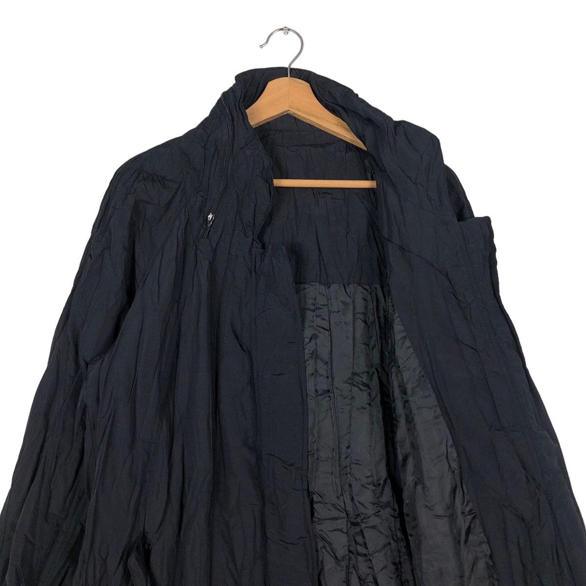 Japanese Brand Rich Black Long Fly Jacket Bondage Biker Issey Miyake Japan Size US M / EU 48-50 / 2 - 12 Thumbnail