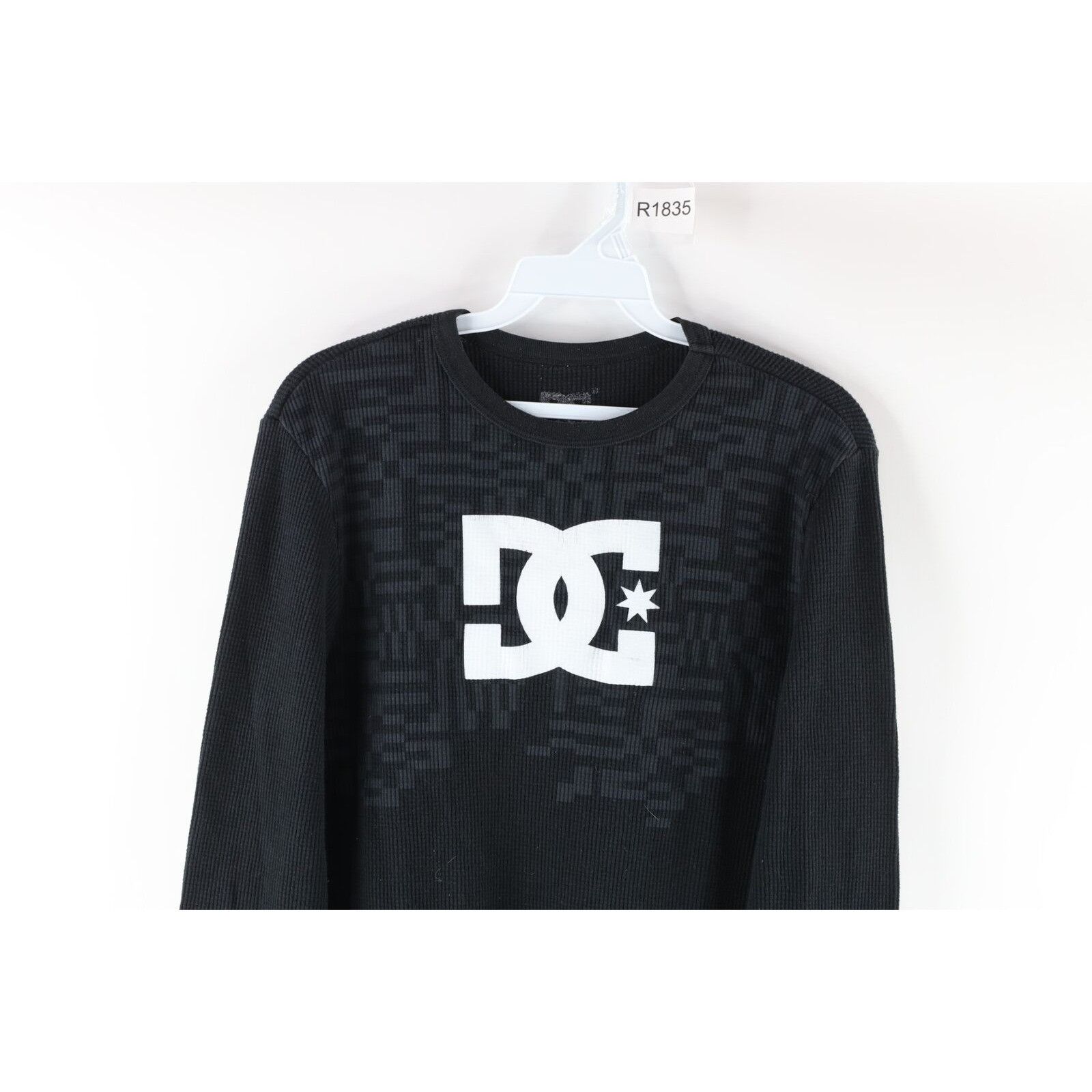 DC × Vintage Vintage DC Shoes Skateboarding Thermal Waffle Knit T-Shirt Size US M / EU 48-50 / 2 - 2 Thumbnail