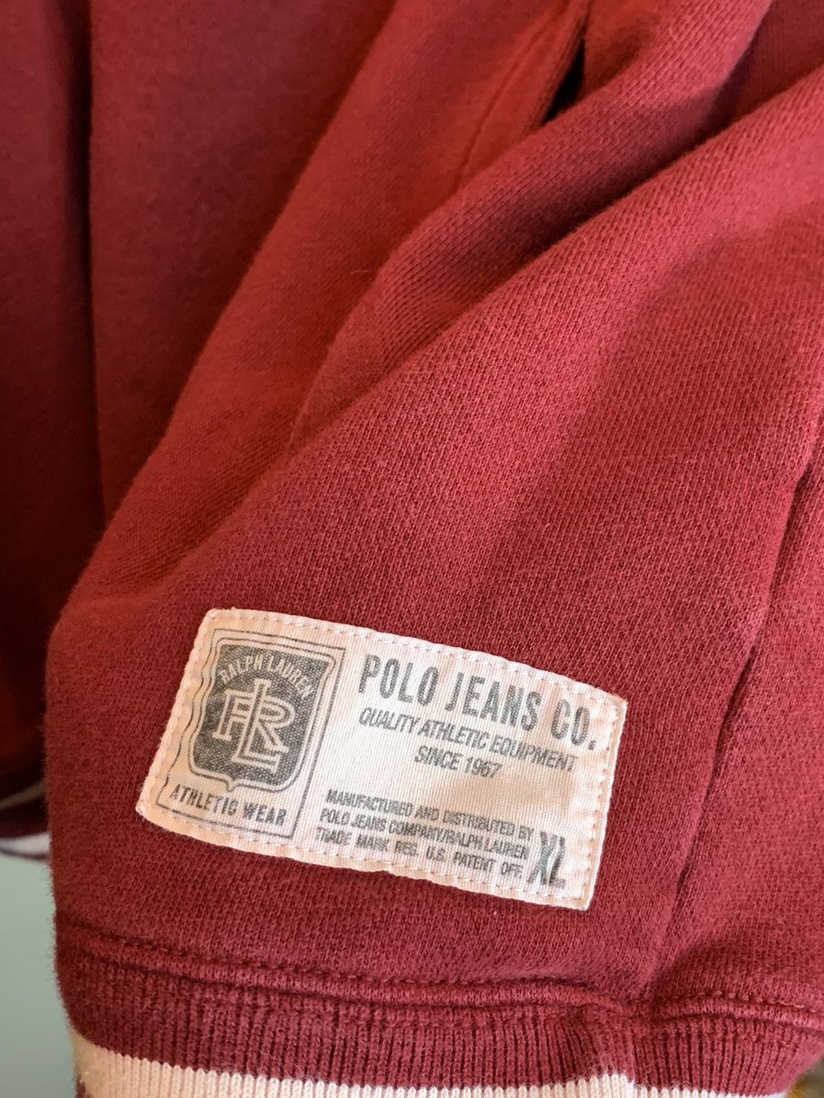 Polo Ralph Lauren *RARE* Vintage Polo Jeans Co Ralph Lauren Patch Zip Jacket Size US XL / EU 56 / 4 - 4 Thumbnail