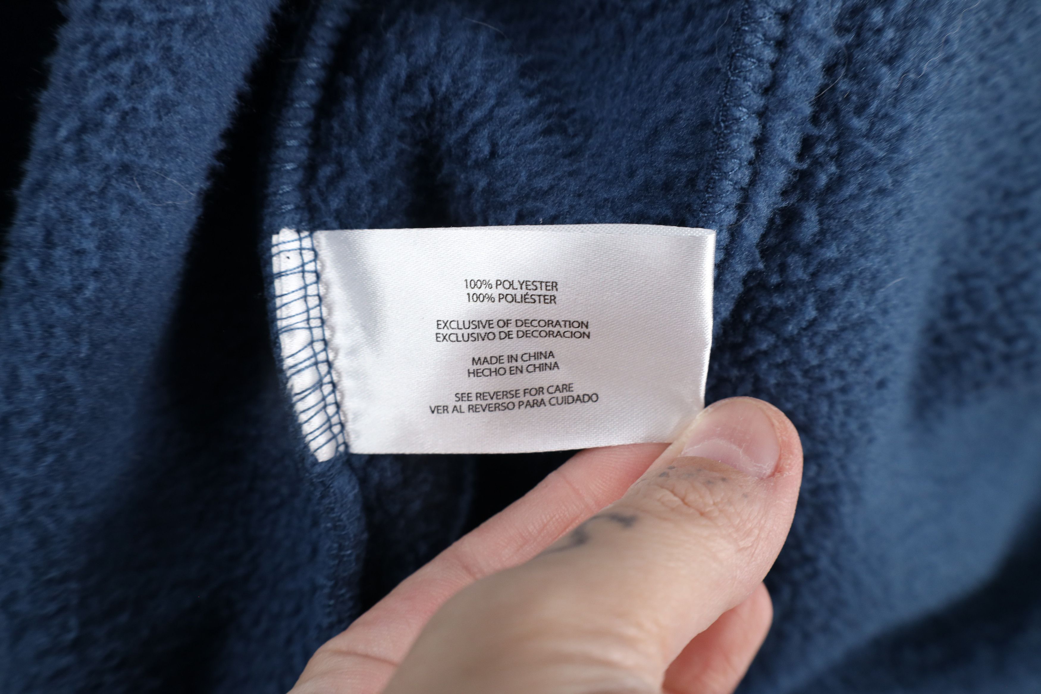 Orvis × Vintage Vintage Orvis Spell Out Box Logo Full Zip Fleece Jacket Blue Size US L / EU 52-54 / 3 - 8 Thumbnail