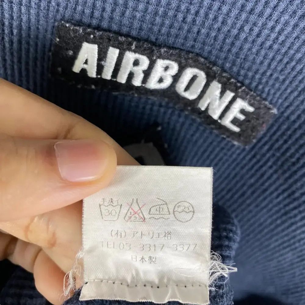 Japanese Brand SCREAMING INVADERS Airbone Knitted Waffle Long Sleeve Tee Size S / US 4 / IT 40 - 8 Thumbnail
