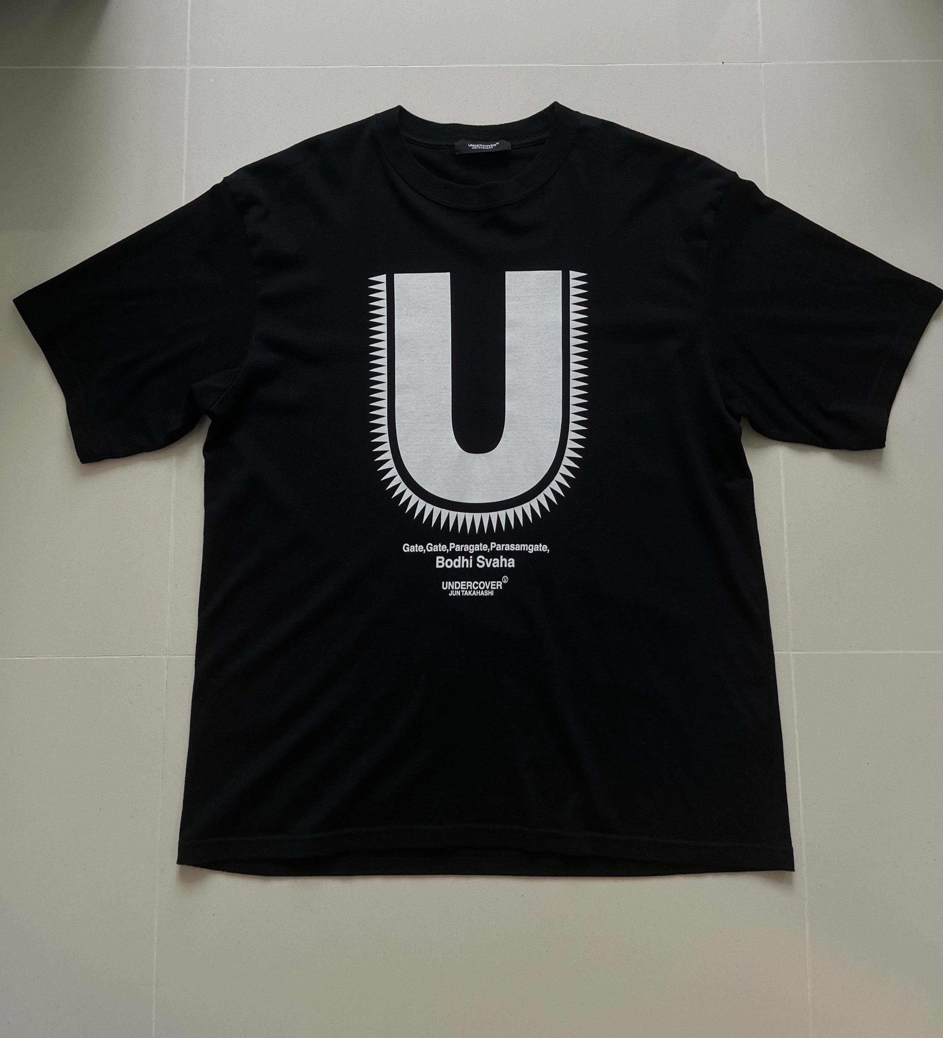 Undercover Bodhi Svaha T-Shirt Black Size 4 (XL)