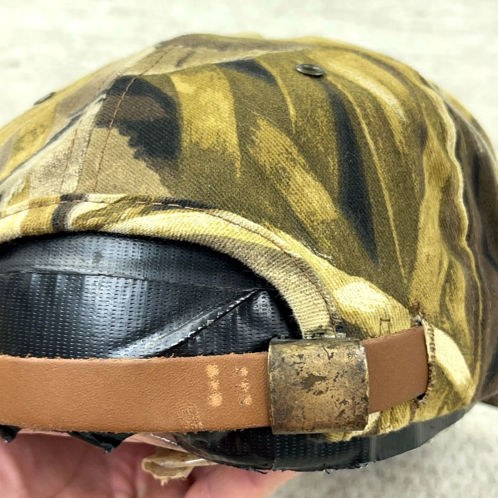 Budweiser VINTAGE Budweiser Hat Cap Trucker Camo Strap Back K Products Beer 90s Wet Lands Size ONE SIZE - 5 Thumbnail
