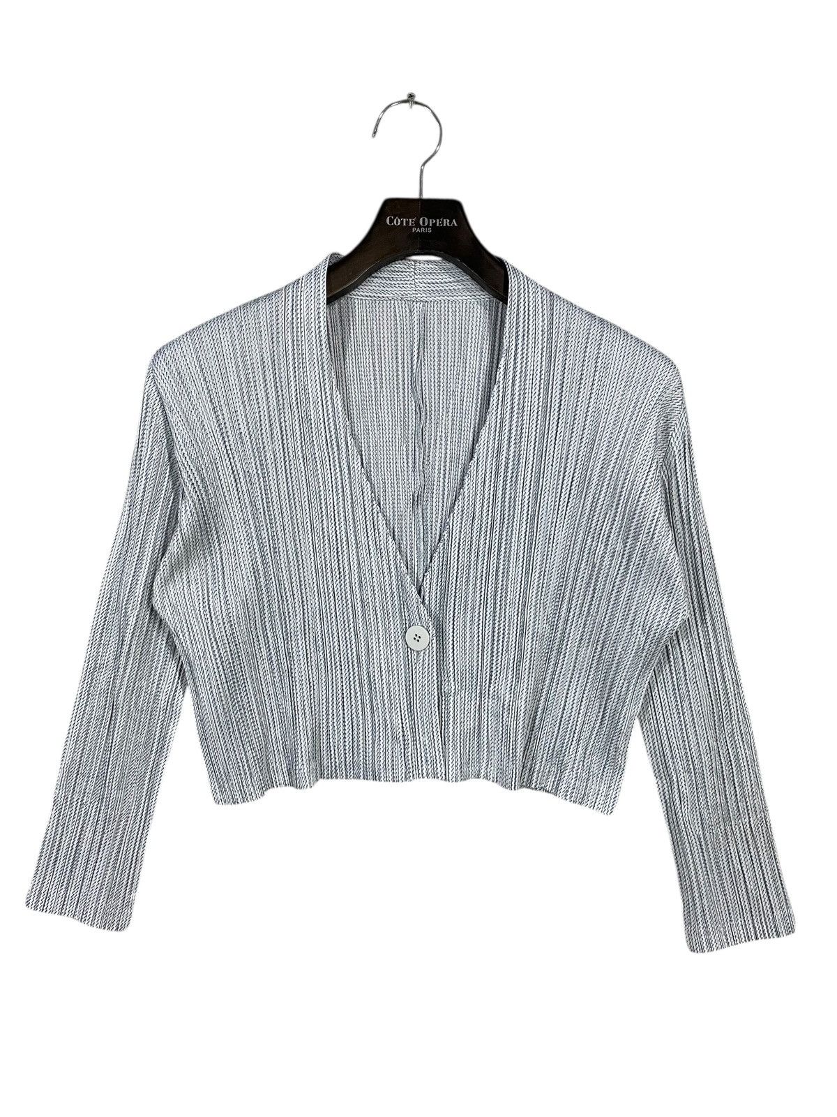 Pleats Please Issey Miyake Vintage pleats please issey miyake cropped cardigan Size M / US 6-8 / IT 42-44 - 1 Thumbnail