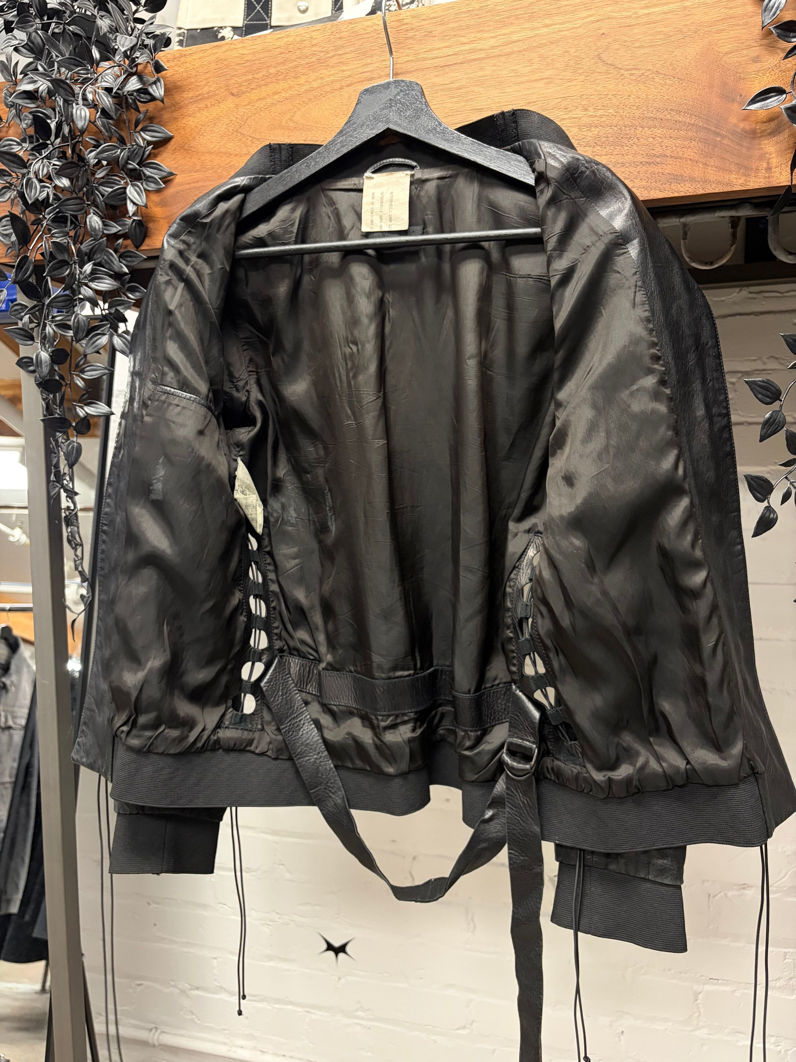 Helmut Lang SAMPLE SS2001 Helmut Lang ‘Corset Bondage’ Lambskin Leather Jacket Size US S / EU 44-46 / 1 - 4 Thumbnail