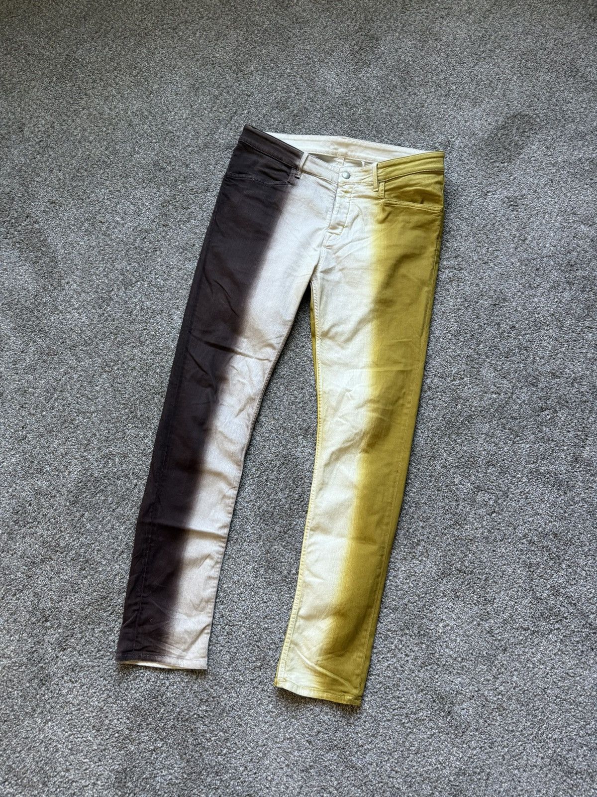Rick Owens Rick Owens Drkshdw Two-Tone Gradient Jeans Size US 32 / EU 48 - 1 Thumbnail