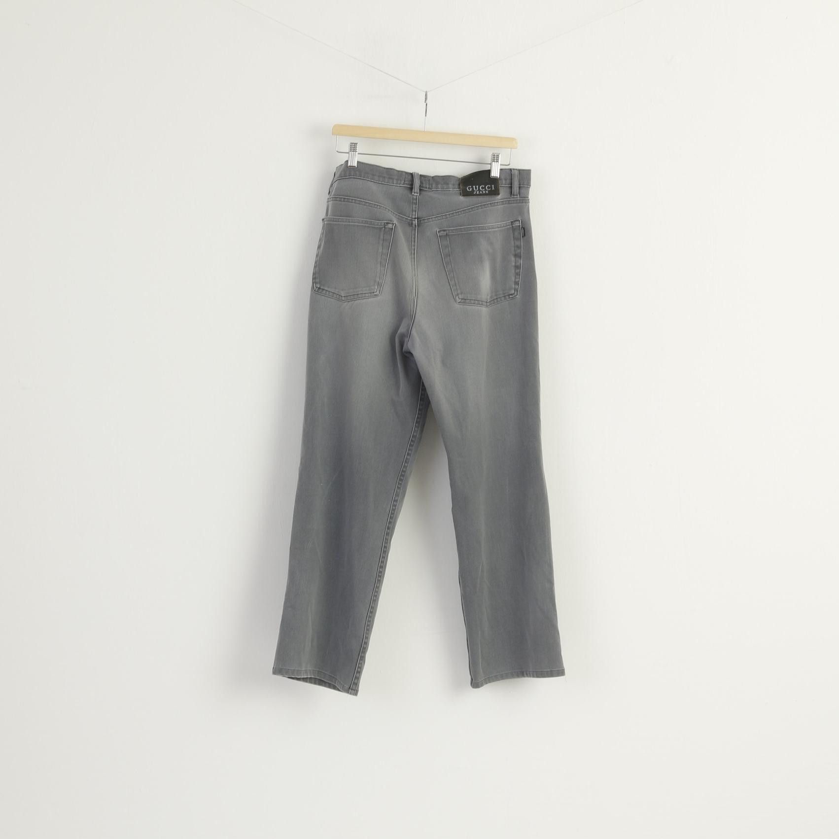 Gucci Gucci Jeans Men 36 Trousers Gray Cotton Stretch Soft 9628 Size US 36 / EU 52 - 10 Thumbnail