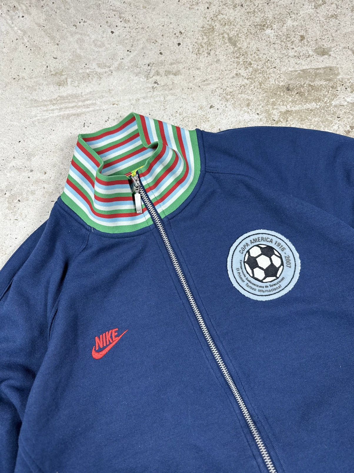 Nike × Vintage Vintage Y2K Nike x Copa America 2007 Football Zip Track Size US M / EU 48-50 / 2 - 5 Thumbnail