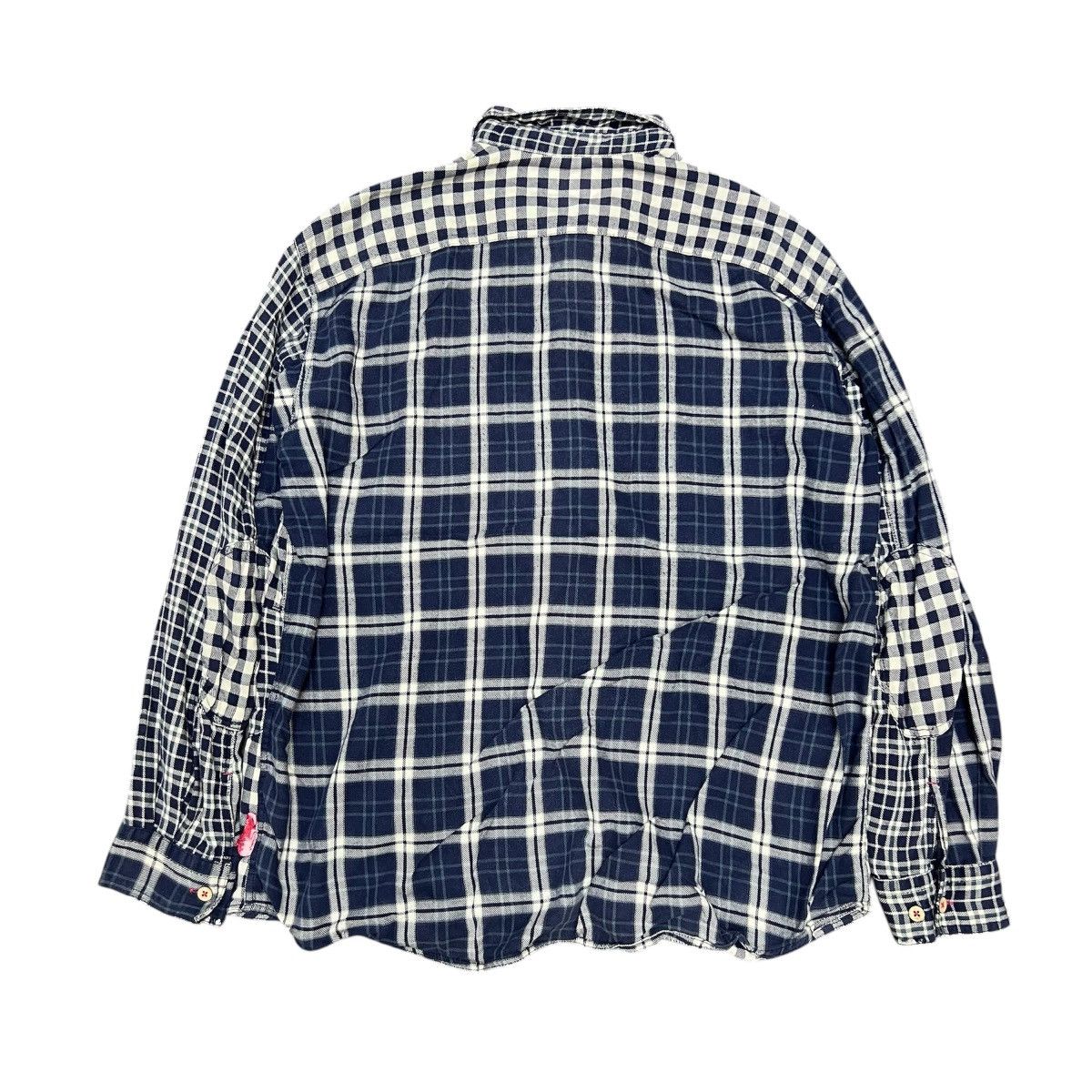Comme des Garcons Drug Store Patch Work Button Up Flannel Shirt Size US XL / EU 56 / 4 - 2 Thumbnail