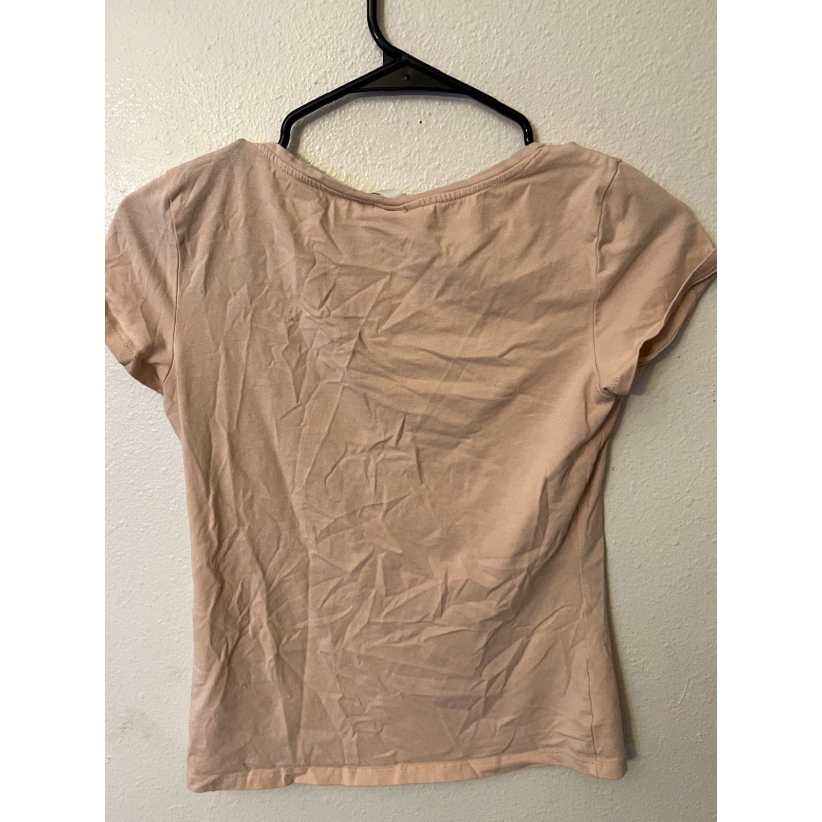 H&M H&M Shirt Adult Women Small Pink Cotton Blend Short Sleeve Jersey Logo Basic Womens Size S / US 4 / IT 40 - 3 Thumbnail