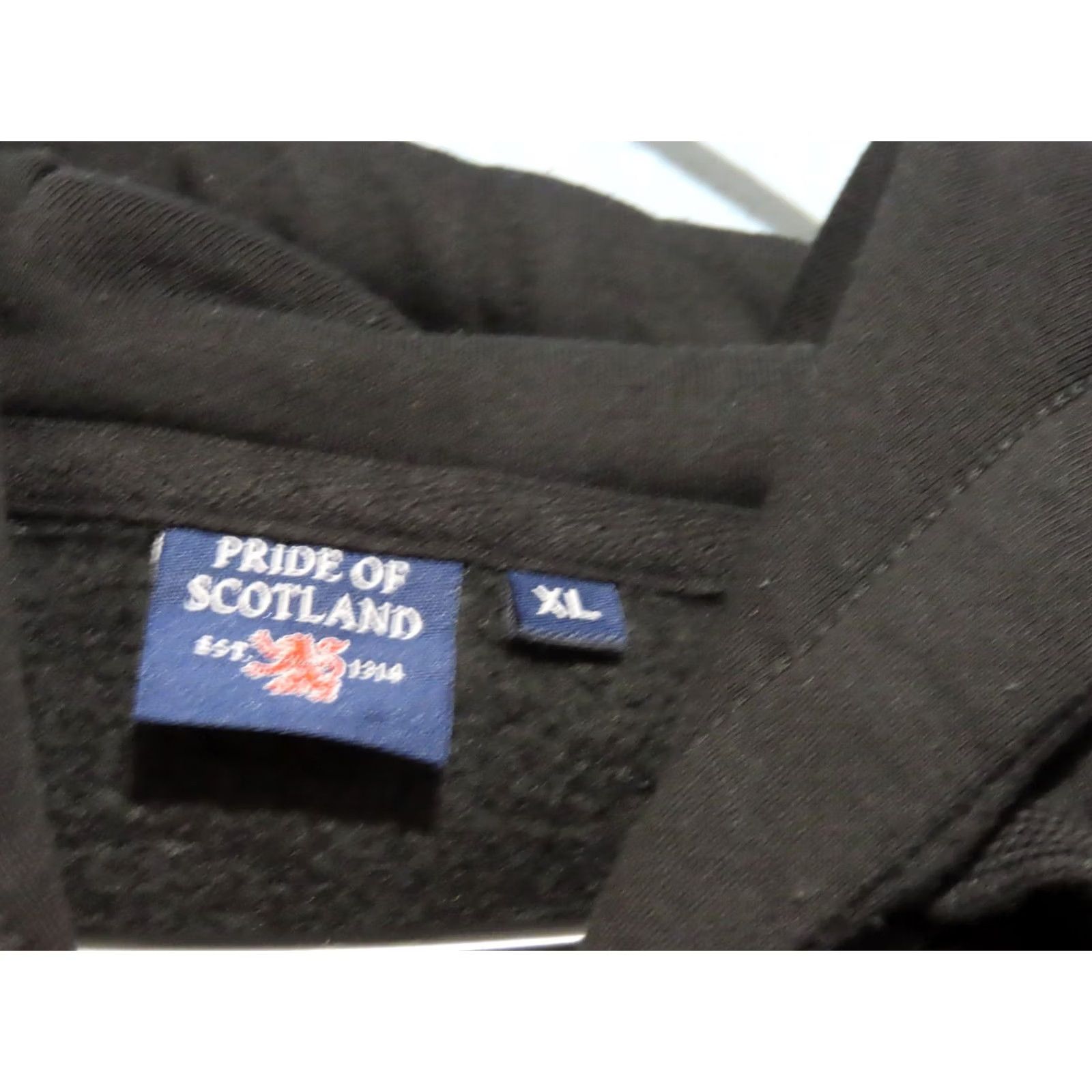 Pringle Of Scotland Pride of Scotland Hoodie Graphic Print Black Men's XL Pullover Hooded Embroidery Print All Seasons Size US XL / EU 56 / 4 - 4 Thumbnail