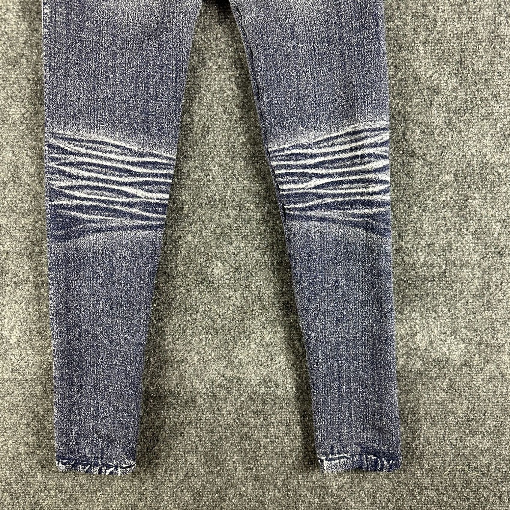 Vintage P2 Pink Pump Leggings Womens Small Pullon Pant Blue Faux Jean Look Knit Ankle Inseam 24.5 in 25 in Casual Size 27" / US 4 / IT 40 - 6 Thumbnail