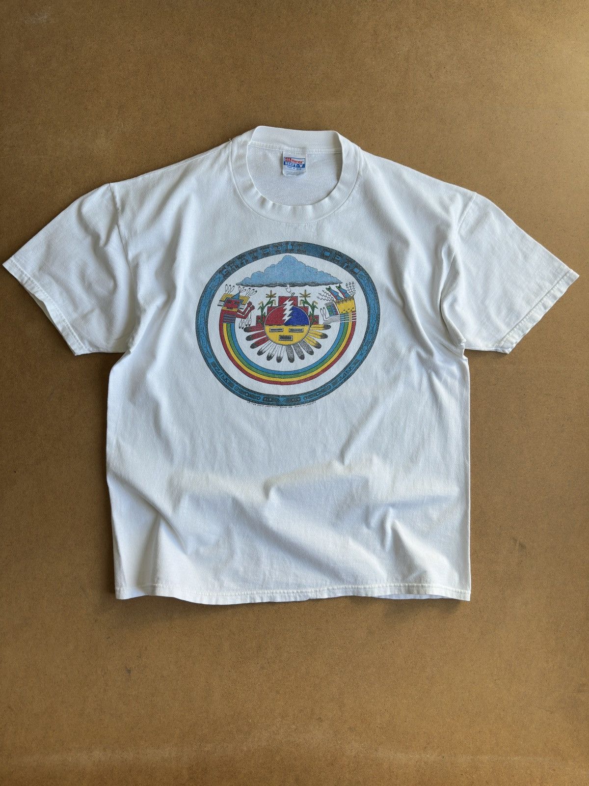 Grateful Dead Rare Vintage 1982 Grateful Dead David Lundquist Eagle Tee Size US XL / EU 56 / 4 - 1 Thumbnail