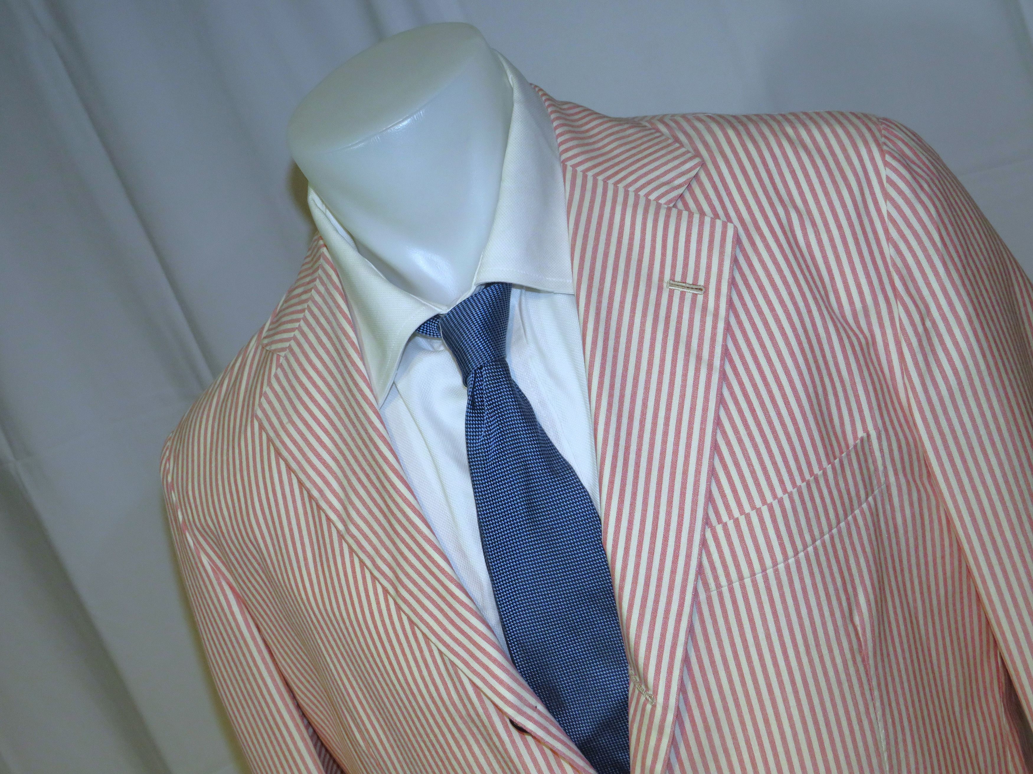 Kiton Cashmere Blend White Red Stripe Three/Two Blazer 42R NWT Size 42R - 4 Thumbnail