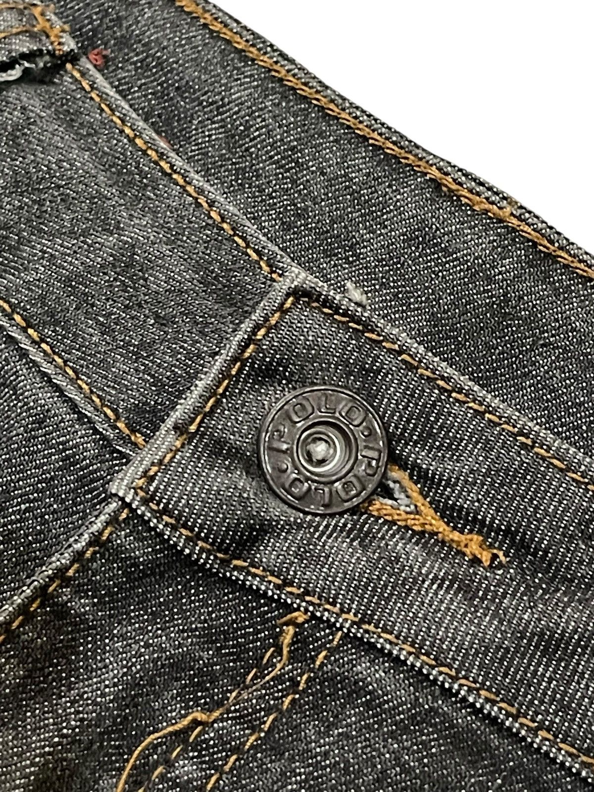 Polo Ralph Lauren POLO Straight Fit Jeans Embroidered Pocket Logo Denim Size US 31 - 7 Thumbnail