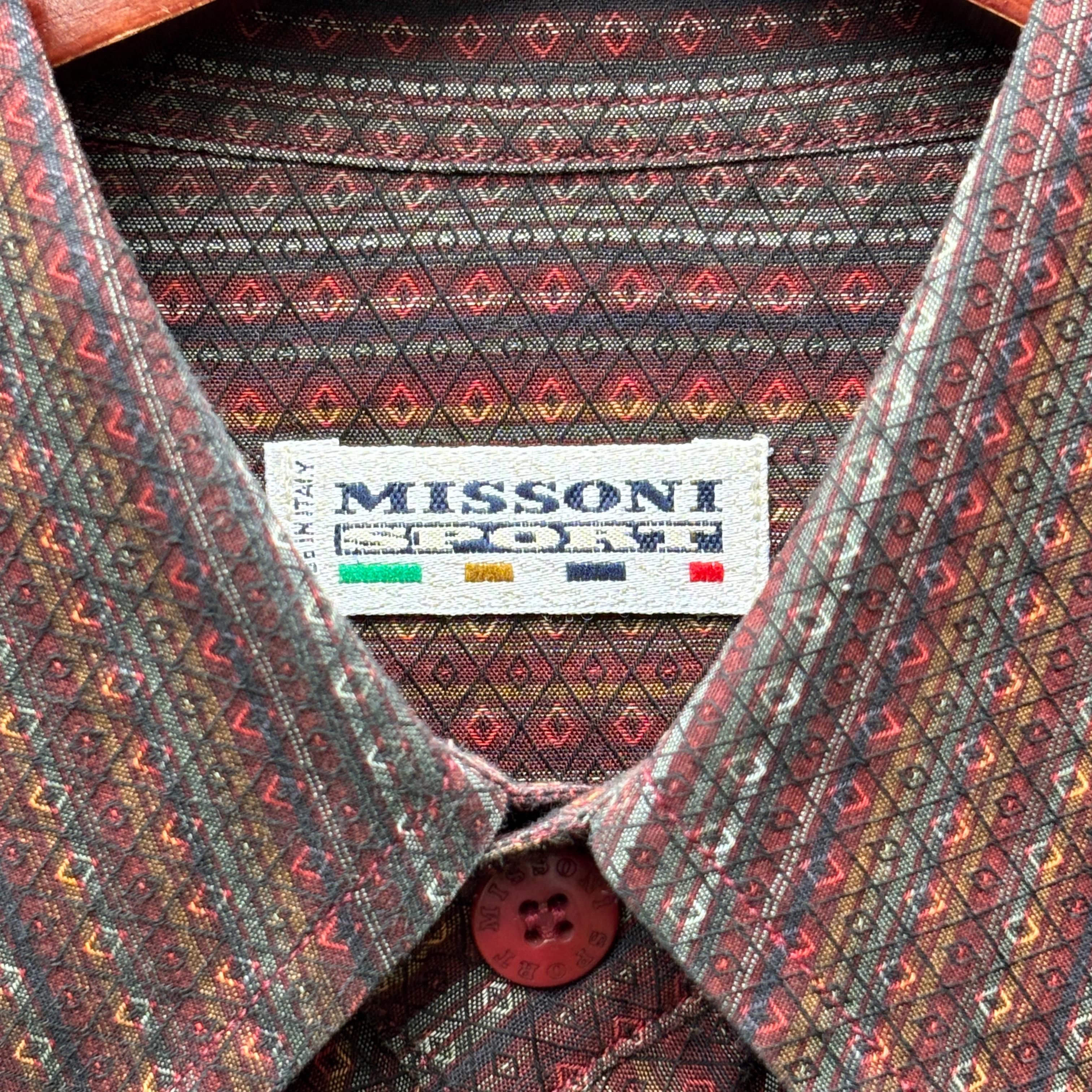 Missoni missoni sport vintage button up long sleeve shirt Size US S / EU 44-46 / 1 - 9 Thumbnail