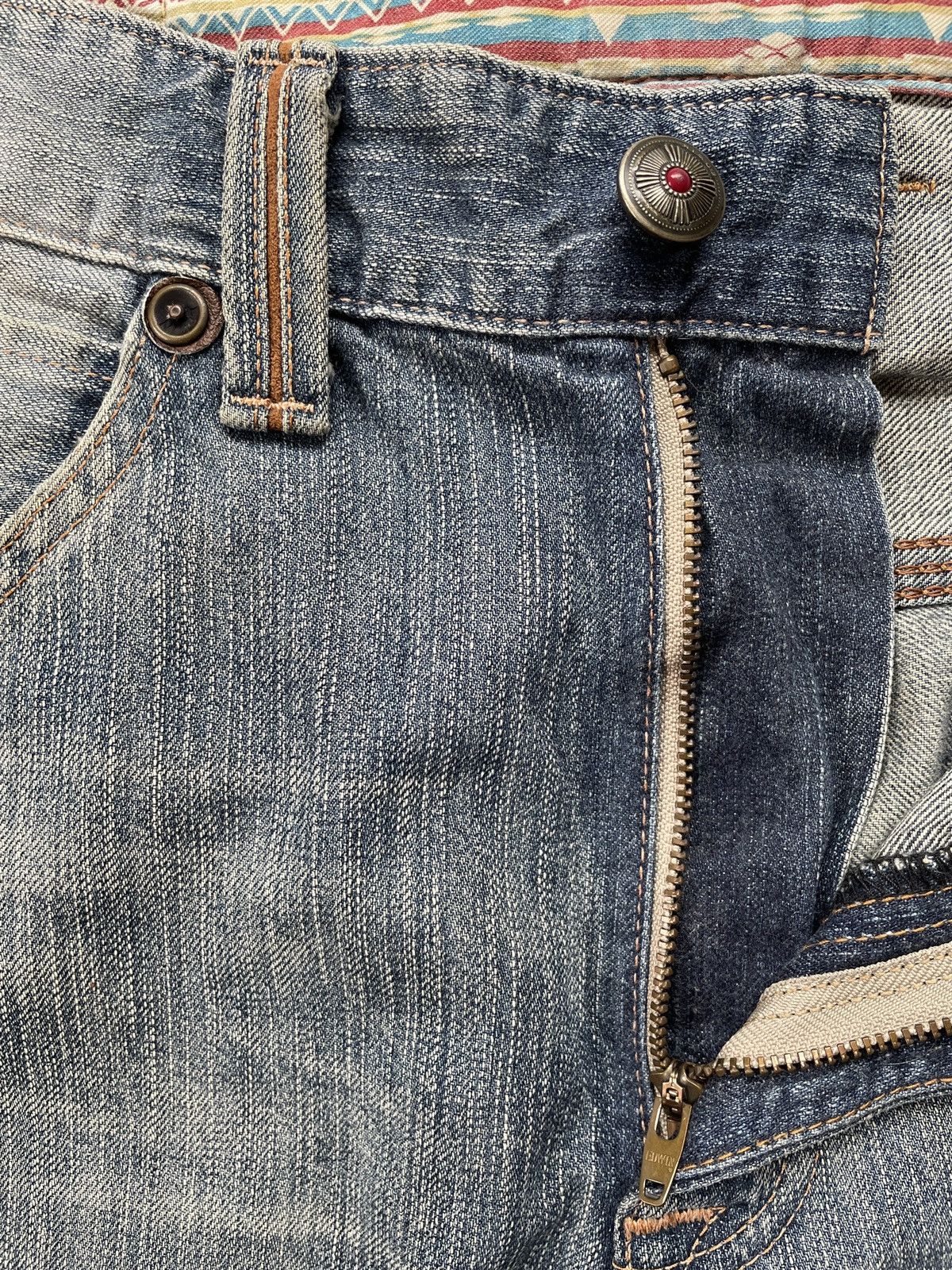 Edwin × If Six Was Nine × Vintage Edwin XV Buckle Back Jeans Size US 34 / EU 50 - 4 Thumbnail