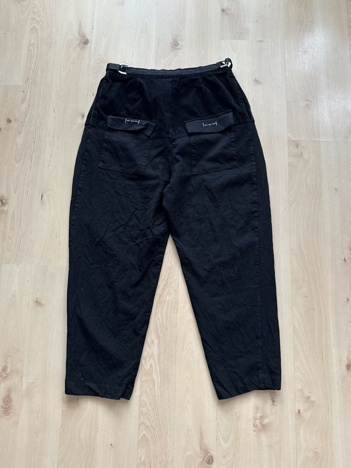 Japanese Brand ISNURH wool baggy trousers chino pants womens Size 26" / US 2 / IT 38 - 2 Thumbnail