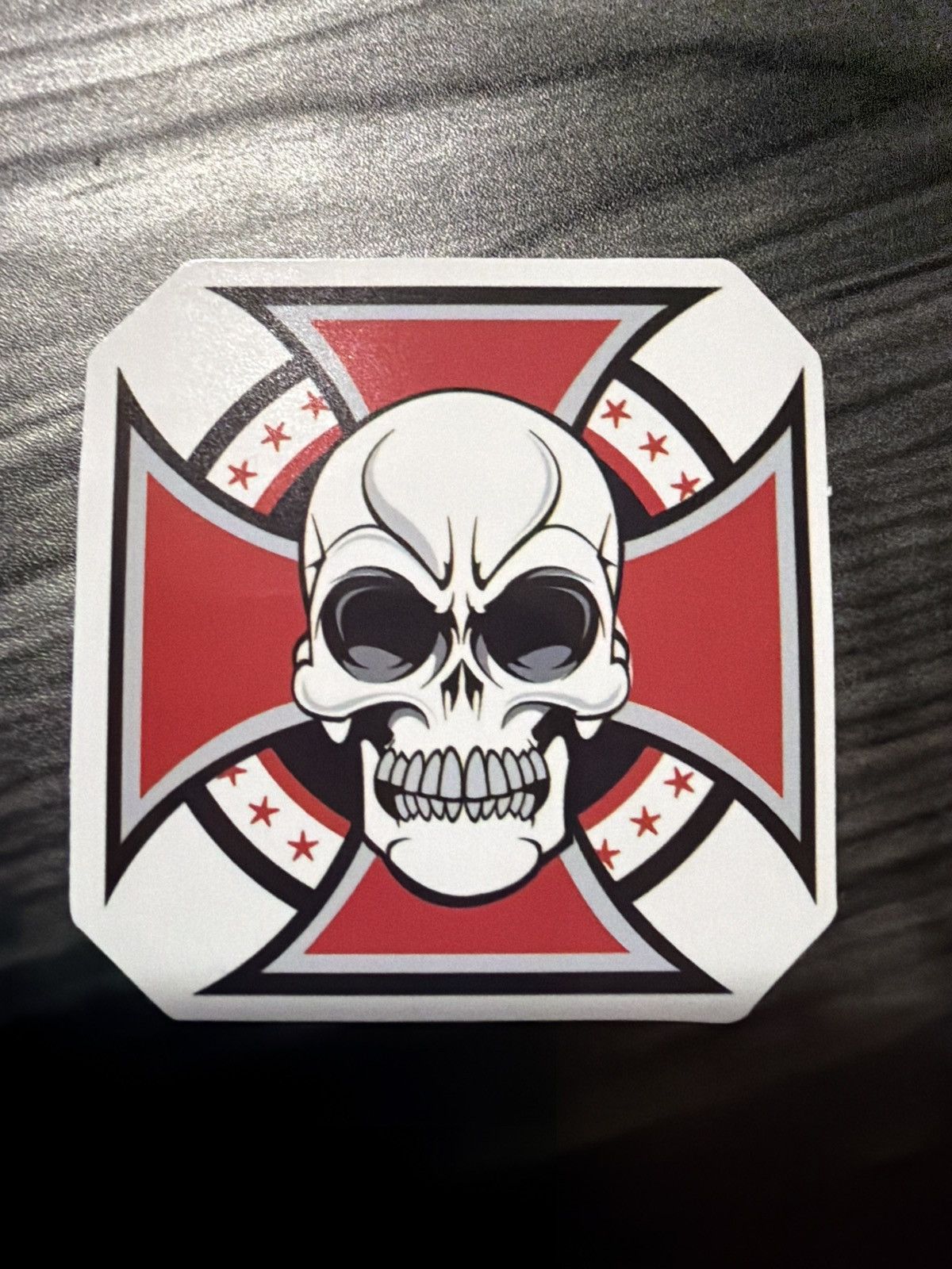 Hypebeast Iron Cross Skull Sticker Size ONE SIZE - 1 Thumbnail