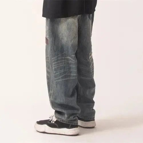 American Edition Patchwork Baggy Jeans Size US 34 / EU 50 - 2 Thumbnail