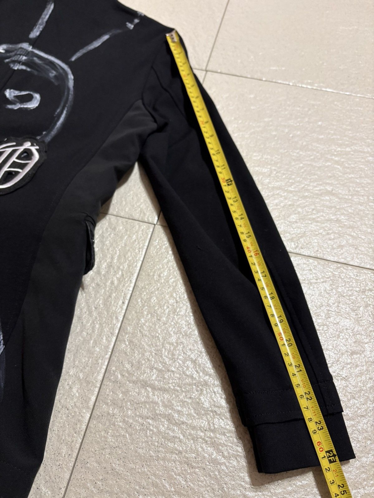 Other KMH Concept Avant-Garde Black Blazer Skull Hand Painted Size 50S - 20 Thumbnail