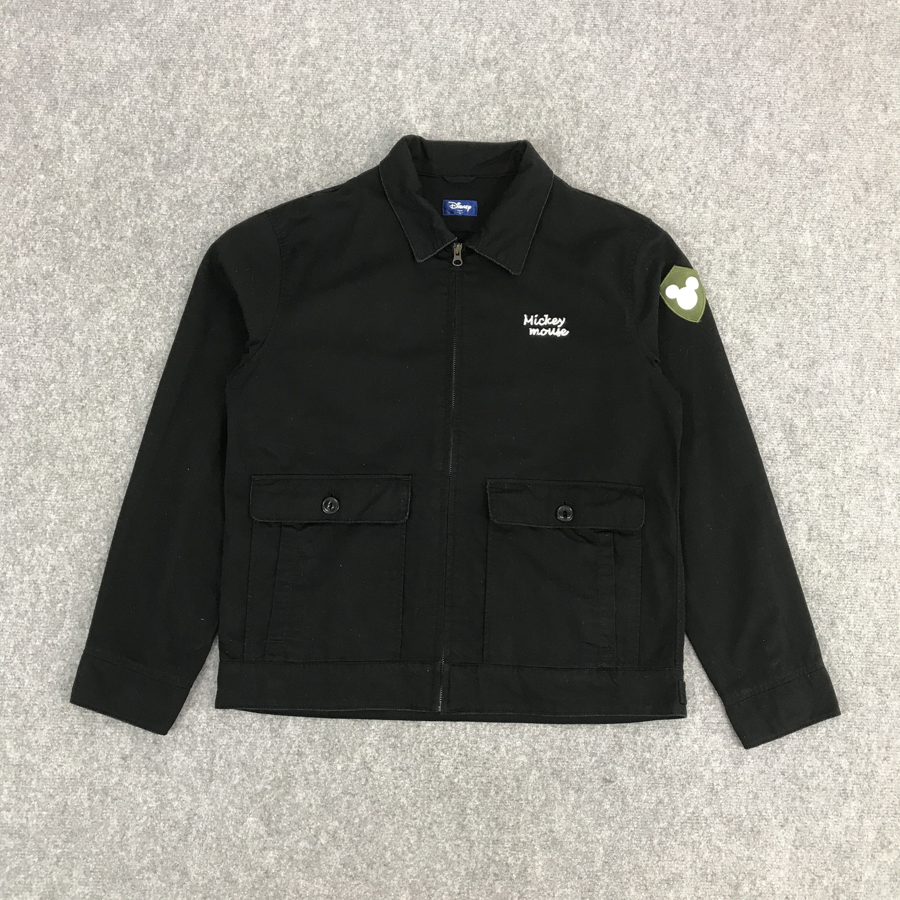 Disney × Japanese Brand MICKEY MOUSE BLACK ZIPPER JACKET Size US L / EU 52-54 / 3 - 2 Thumbnail