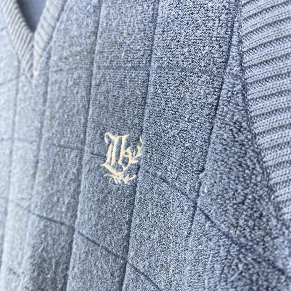 Japanese Brand Lindbergh Japan Made Vintage Knit Vest Size US XS / EU 42 / 0 - 7 Thumbnail