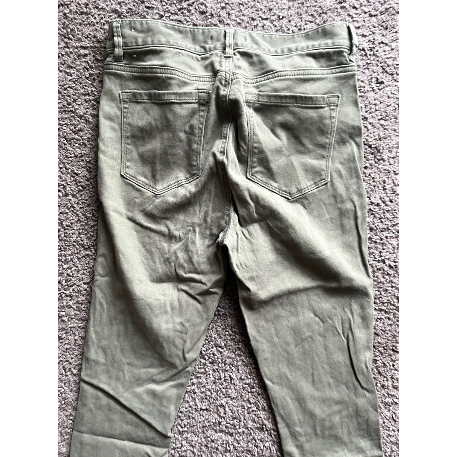 Loft LOFT Jeans Womens 29/8 Flat Front Tapered Jegging Legging Style Green Adult 8 Green Jegging LOFT Womens Jeans 8 Green Size 30" / US 8 / IT 44 - 4 Thumbnail
