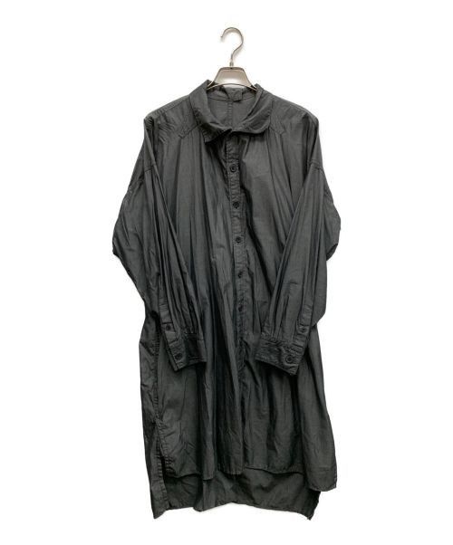 image of Yohji Yamamoto Chambray Shirt Coat in Grey, Men's (Size Small)