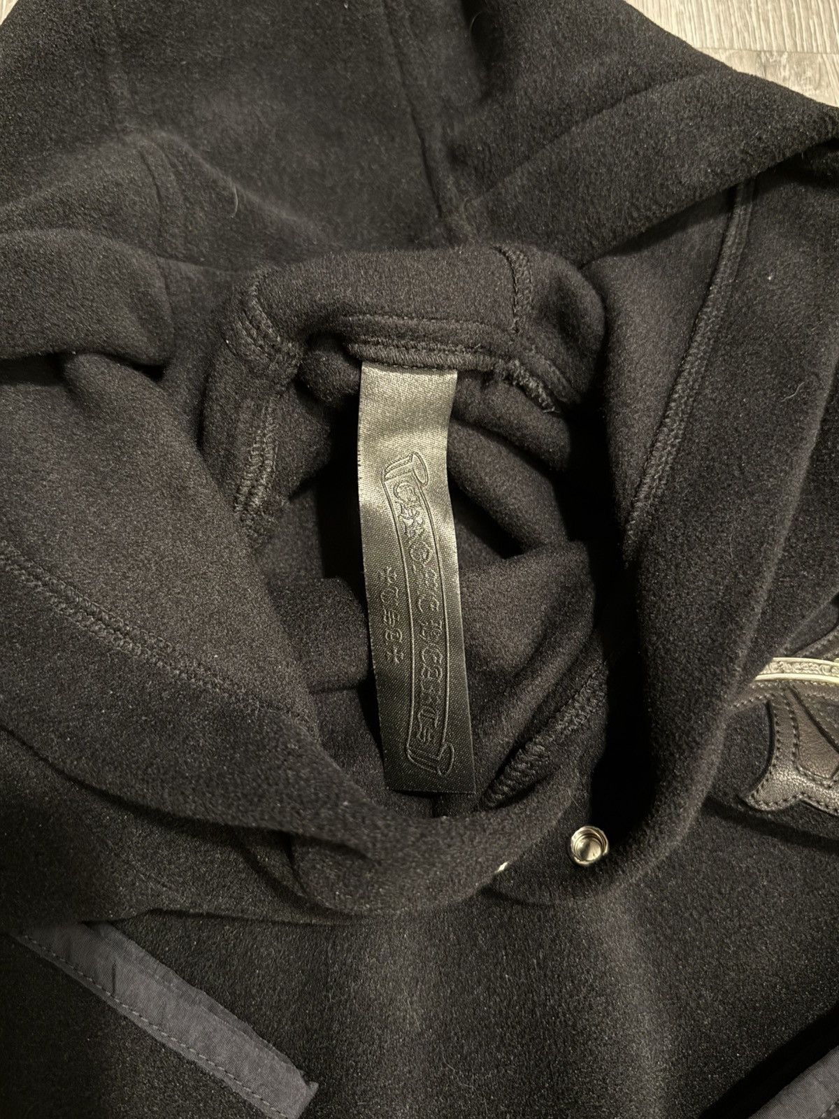 Chrome Hearts Chrome Hearts Leather Patch Fleece Pullover Size US L / EU 52-54 / 3 - 4 Thumbnail