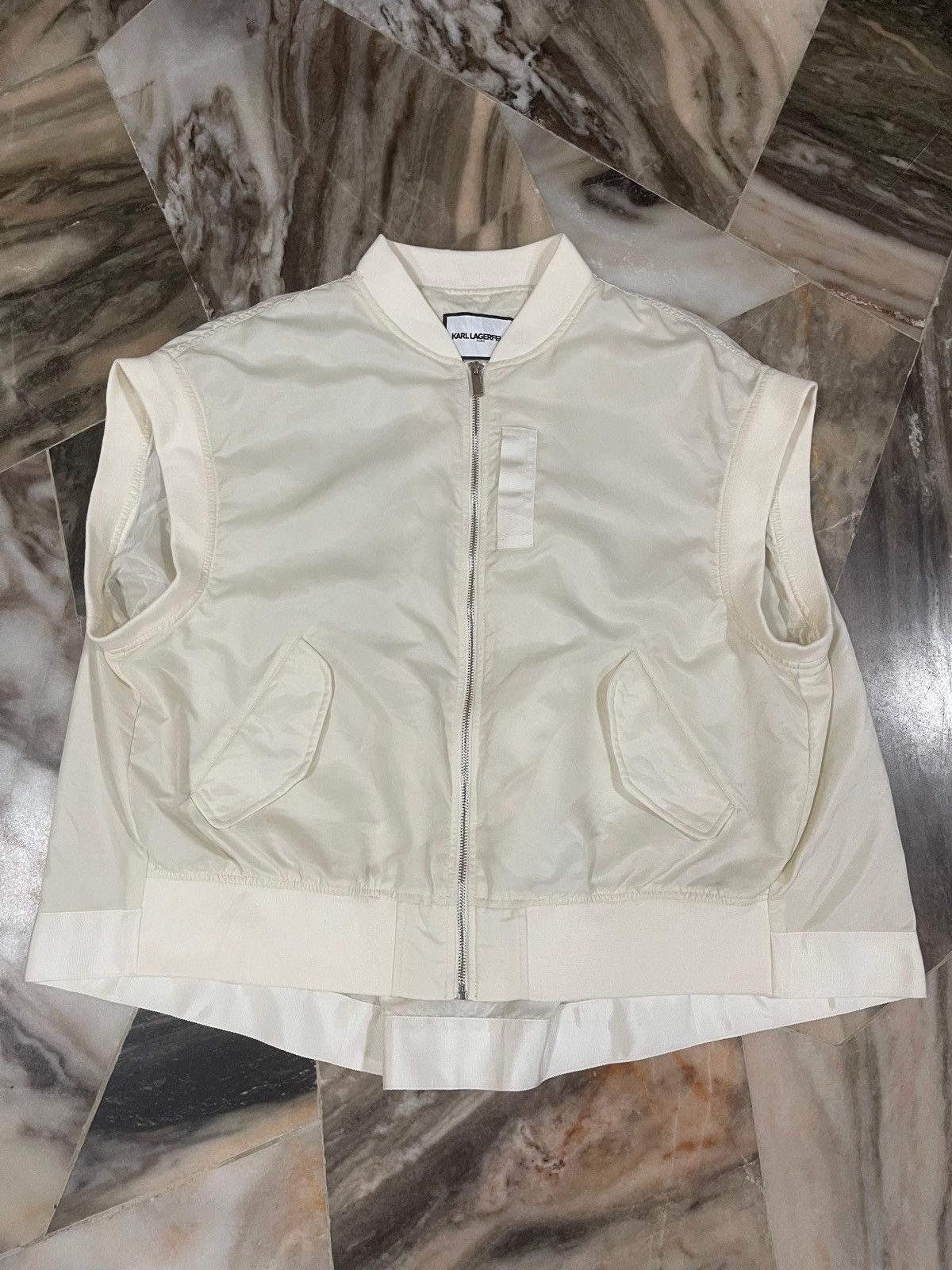 Karl Lagerfeld Karl Lagerfeld Spring/Summer/Autumn Pocono Loose Boxy Vest Size M / US 6-8 / IT 42-44 - 4 Thumbnail