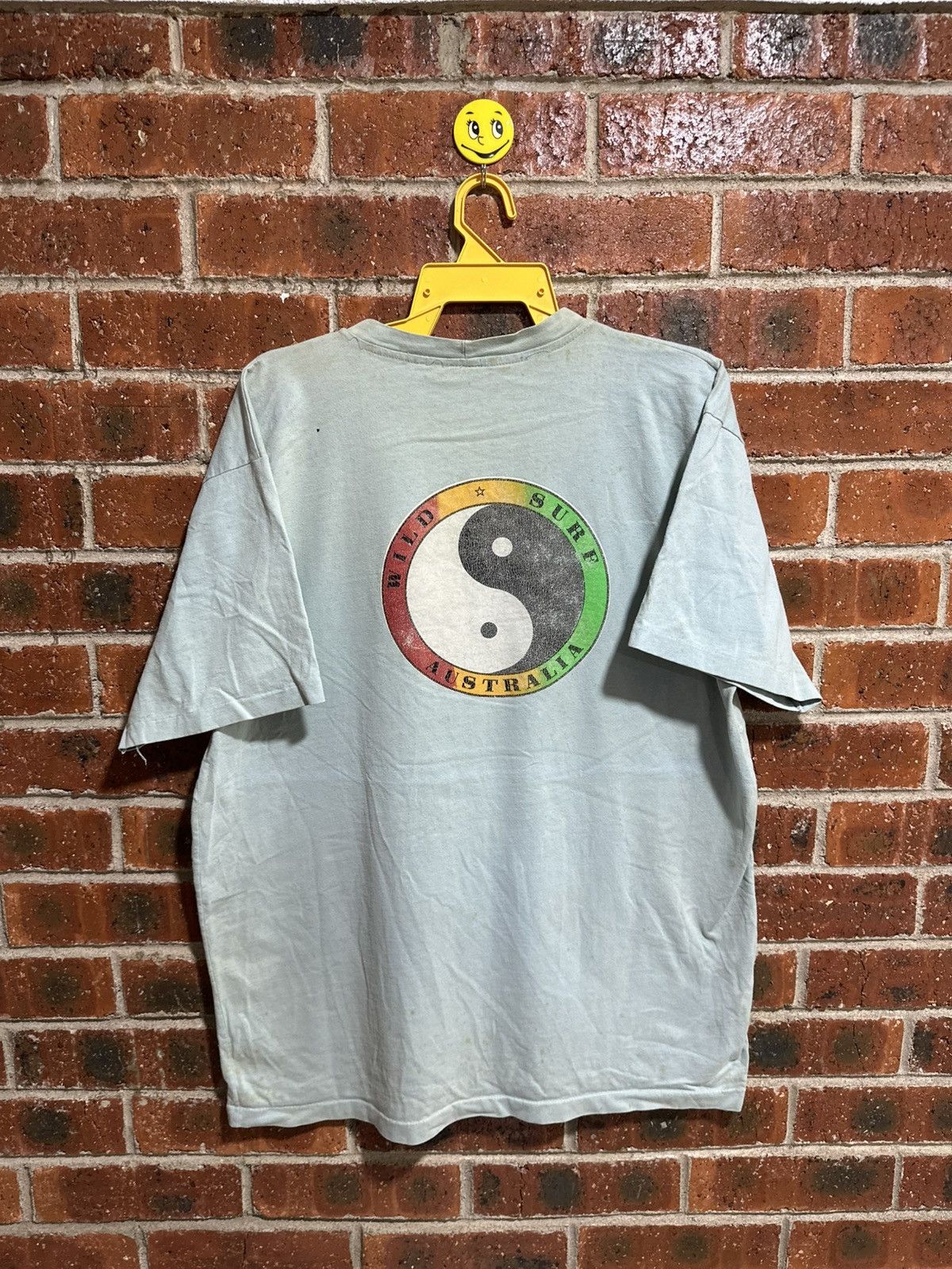 Vintage Vintage T&C Ying Yang Distress Tee Size US XXL / EU 58 / 5 - 1 Thumbnail