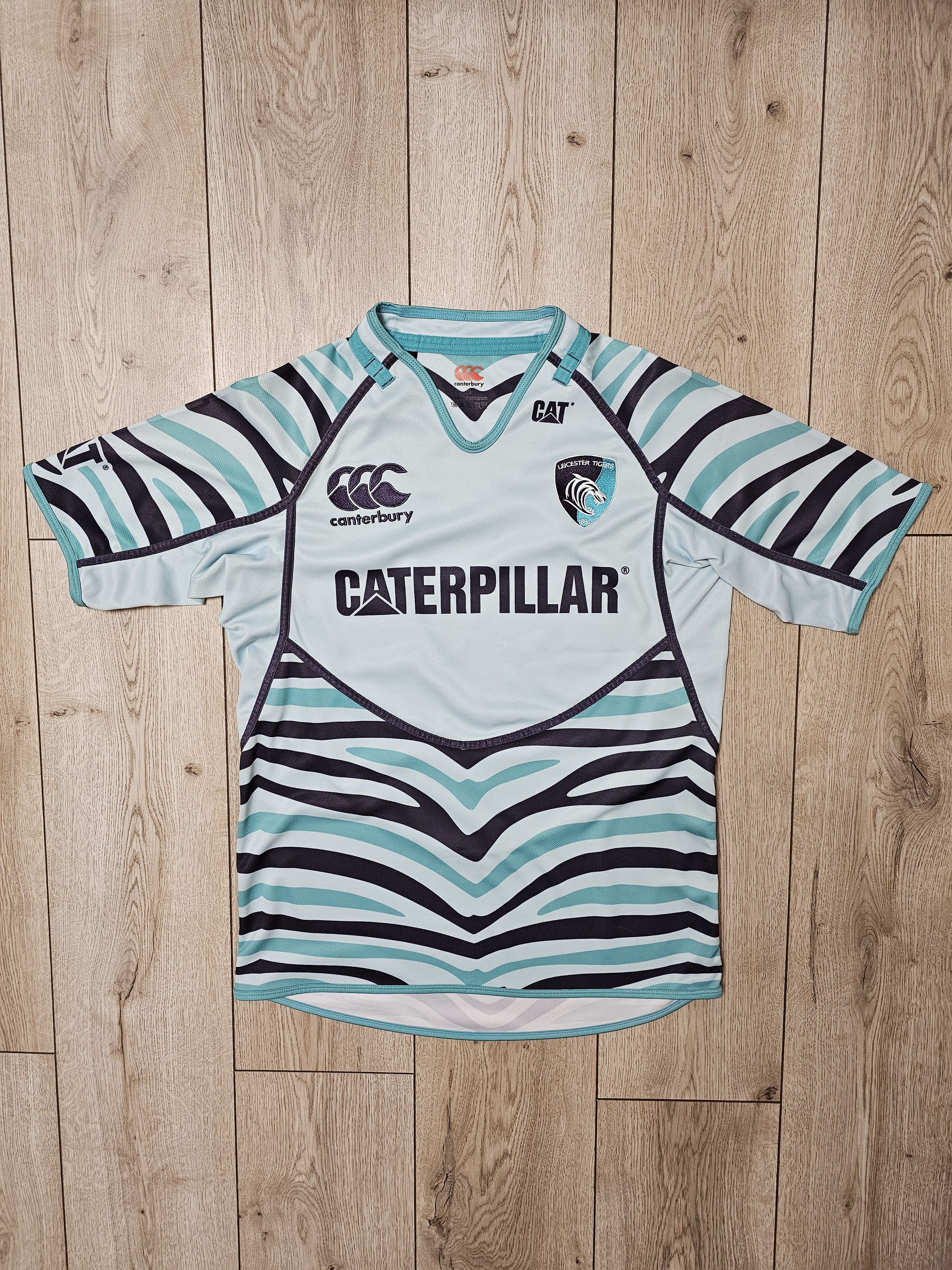 Cotton Traders LEICESTER TIGERS RUGBY JERSEY 2012 AWAY ENGLAND RUGBY JERSEY Size US M / EU 48-50 / 2 - 1 Thumbnail